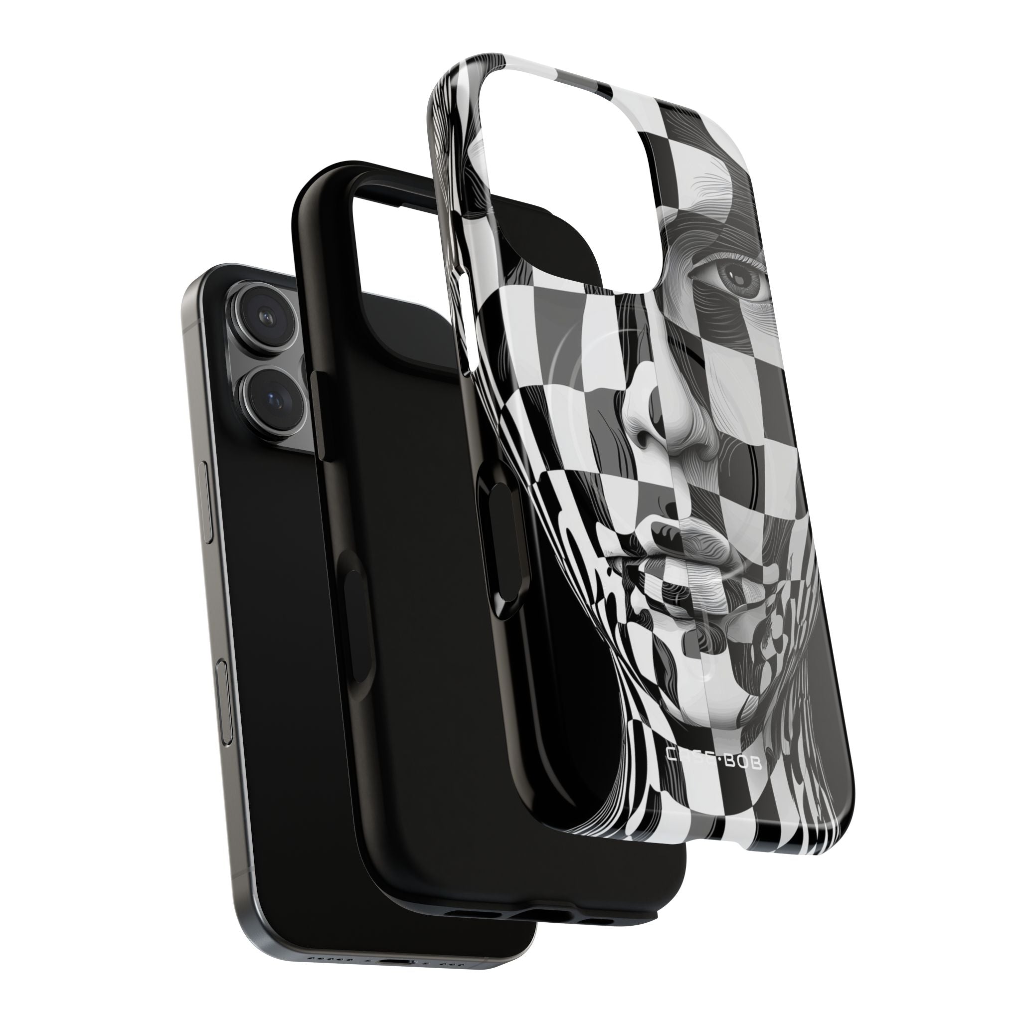 Checkered Face iPhone 16 Pro Case - Tough+