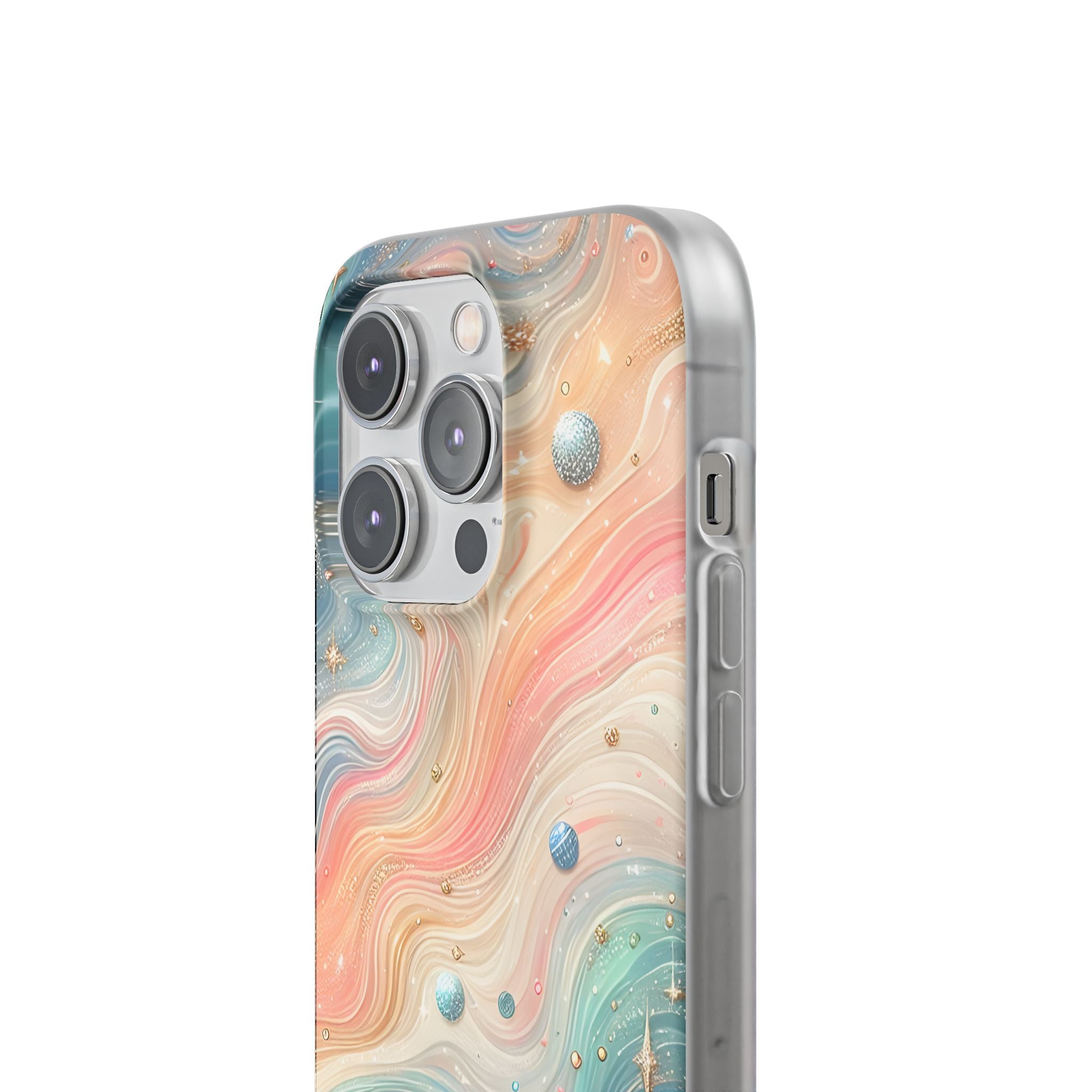 Iridescent Swirls iPhone 14 Pro Case - Soft