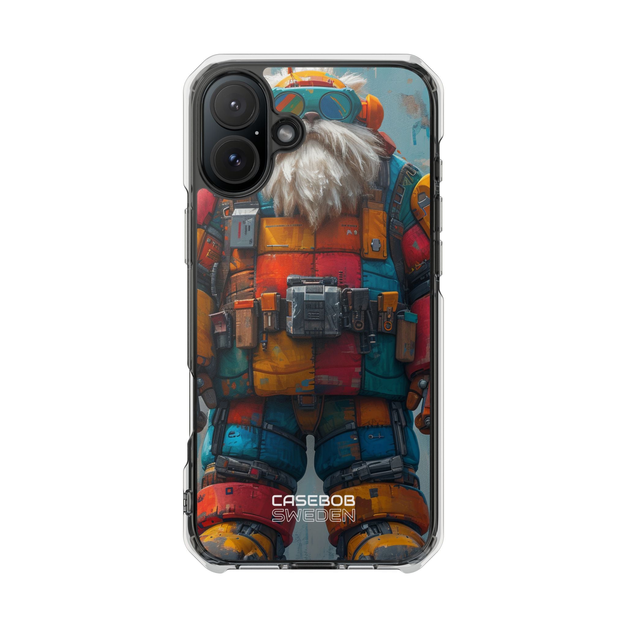 Whimsical Robot Wanderer iPhone 16 - Impact Clear+