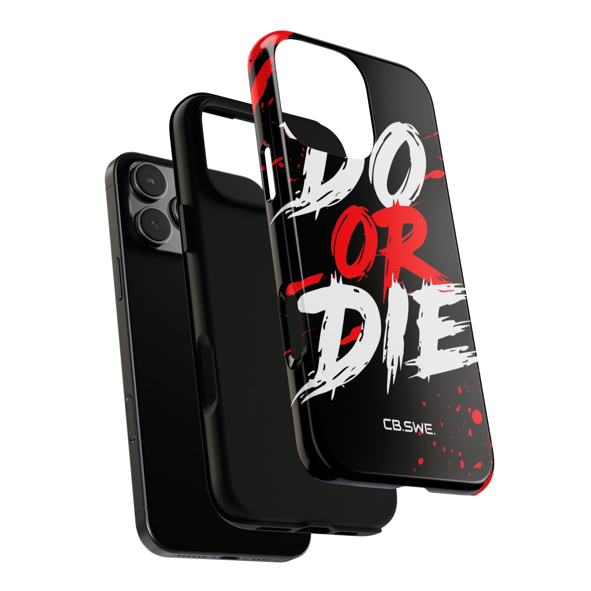 Red White Do or Die Motivational iPhone 16 - Tough