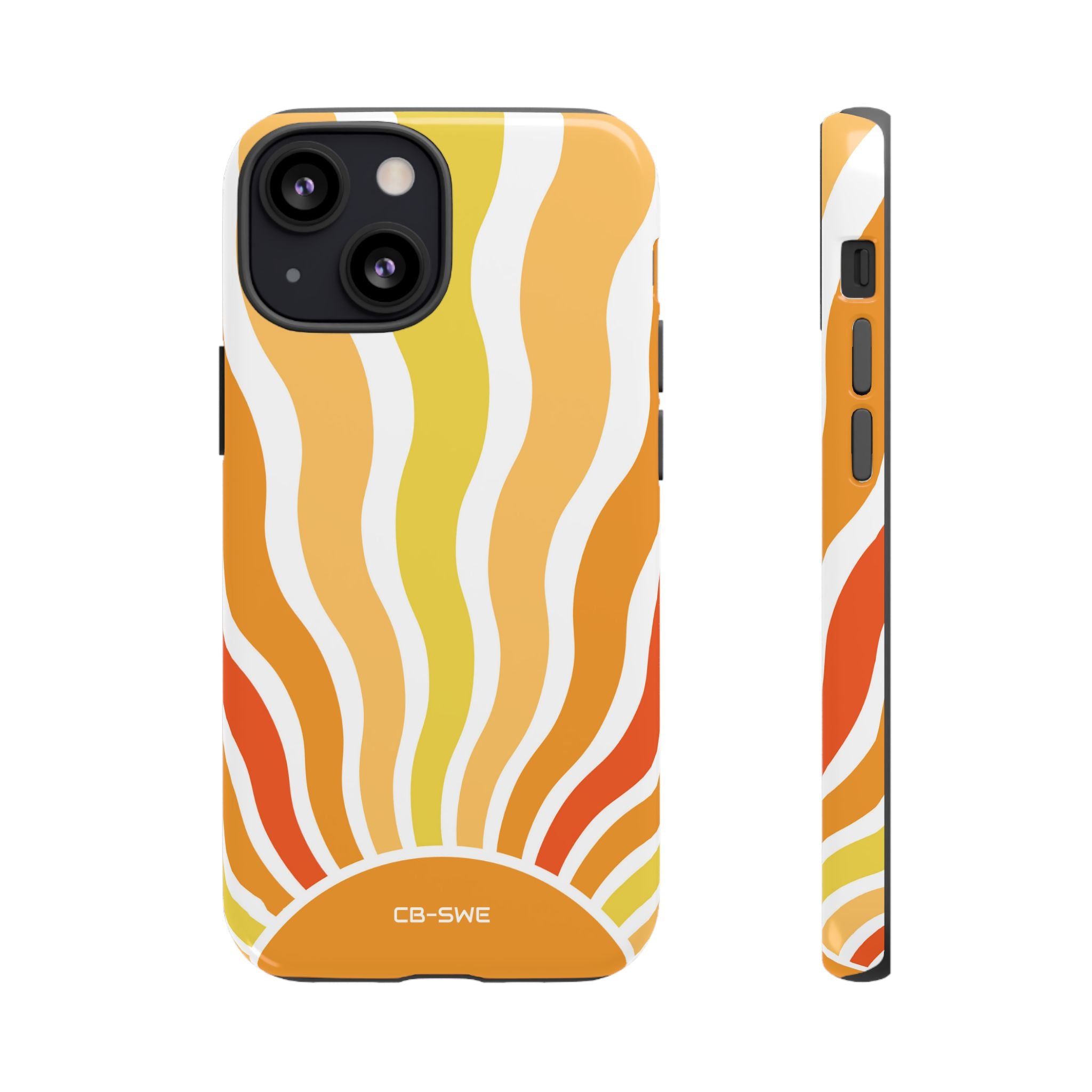 Retro Sunshine Waves - iPhone Case