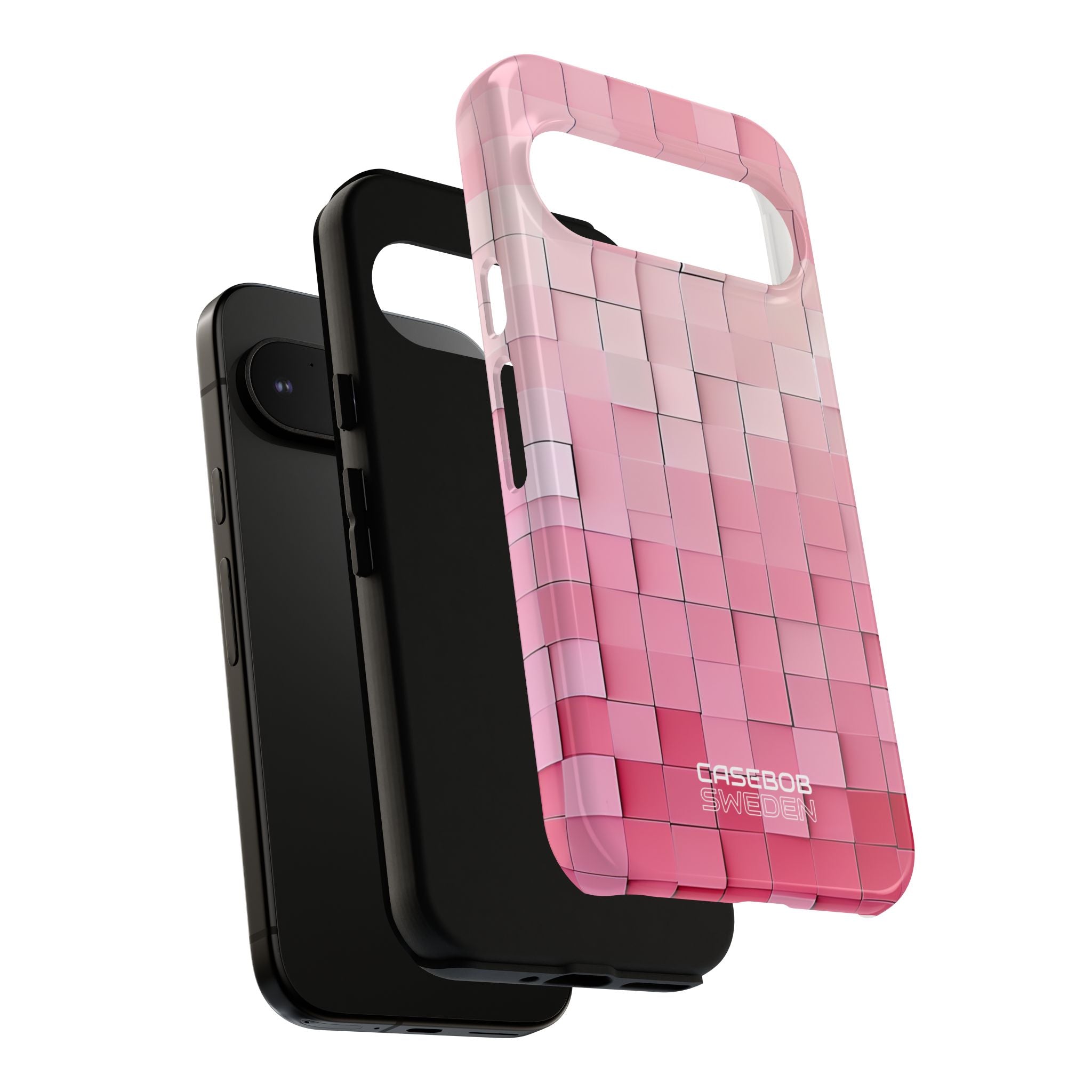 Pink Mosaic Glow Google Pixel 9 - Tough