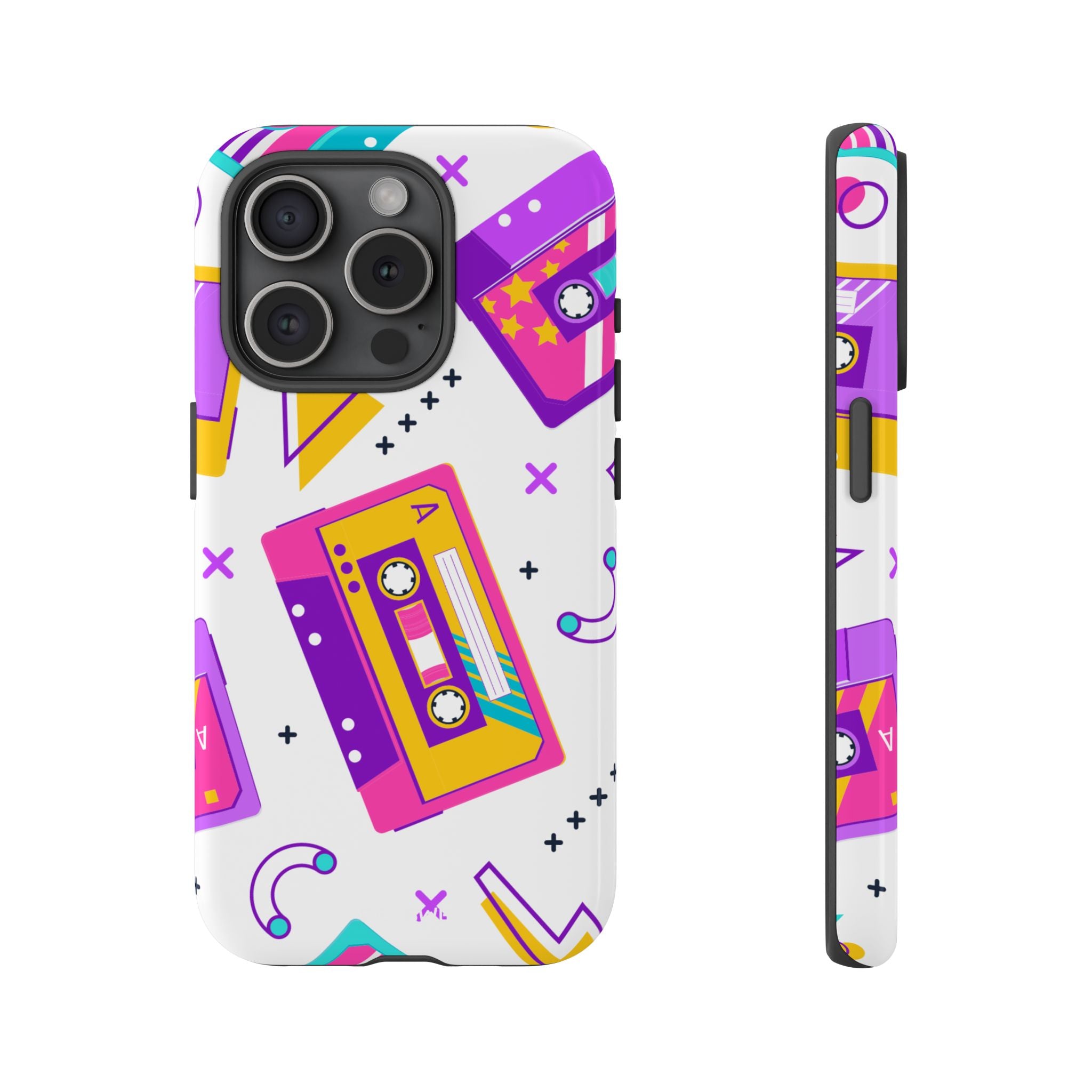 Retro Cassette Chaos - iPhone Case