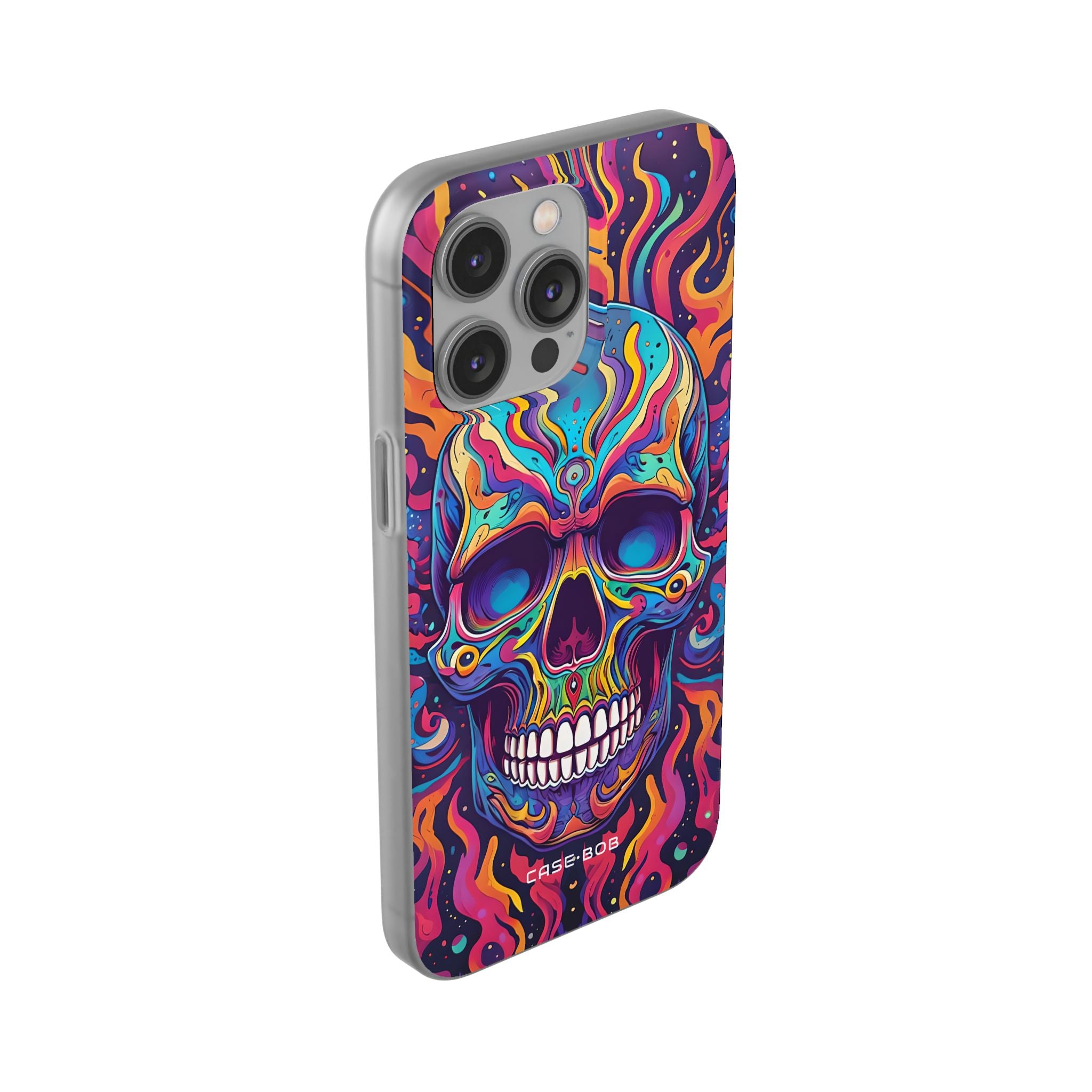 Flaming Skull iPhone 14 Pro Max Case - Soft