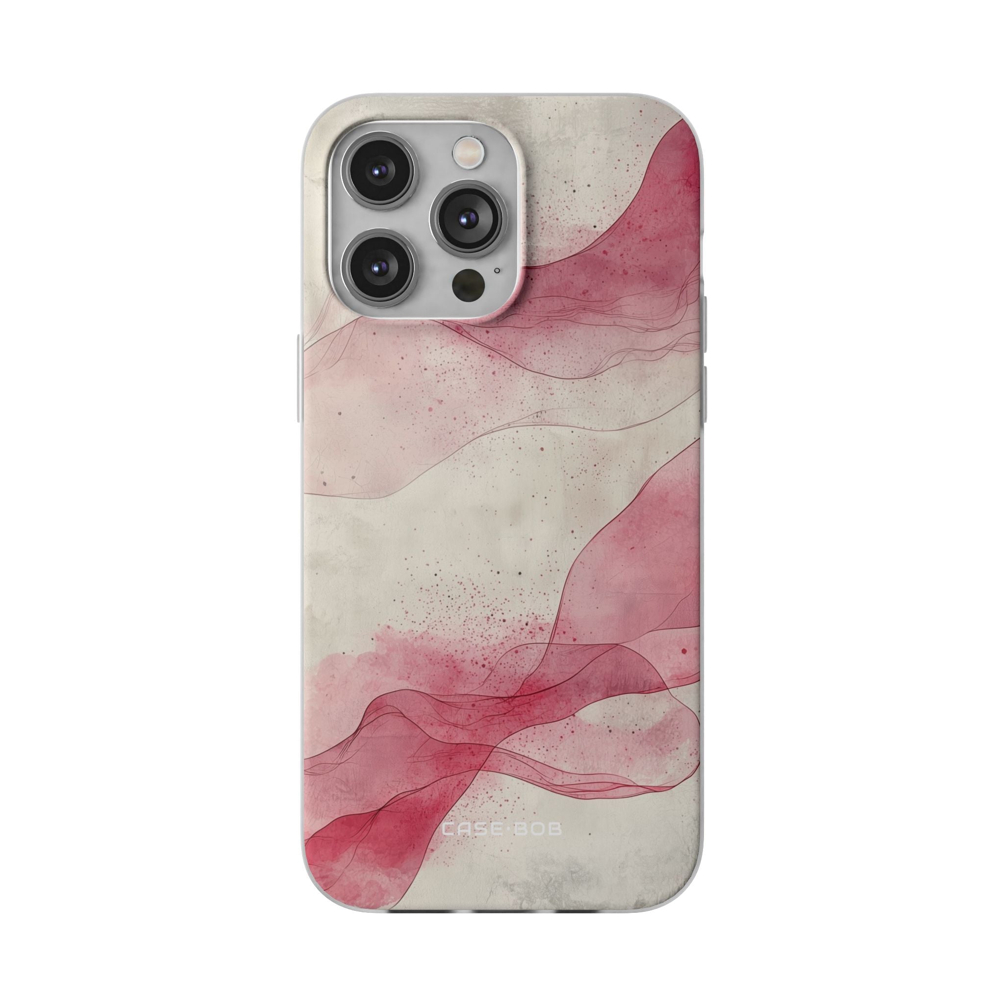 Crimson Waves iPhone 14 Pro Max Case - Soft