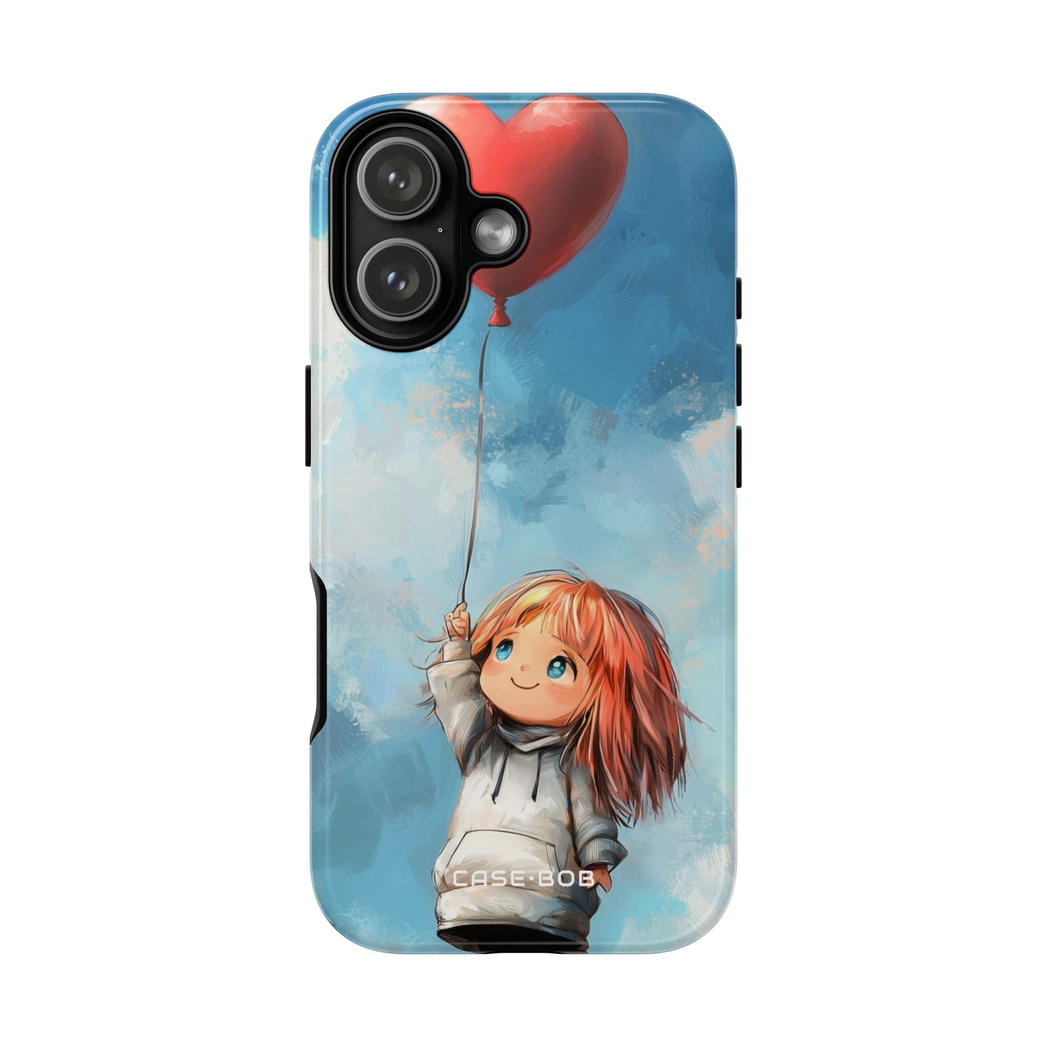 Heart Balloon Whimsy iPhone 17 Case - Tough
