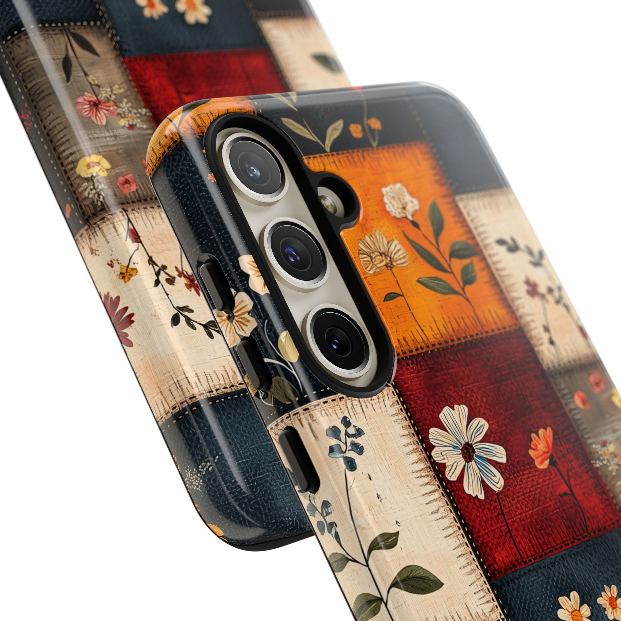 Patchwork Blooms Samsung S24 Plus Case - Tough