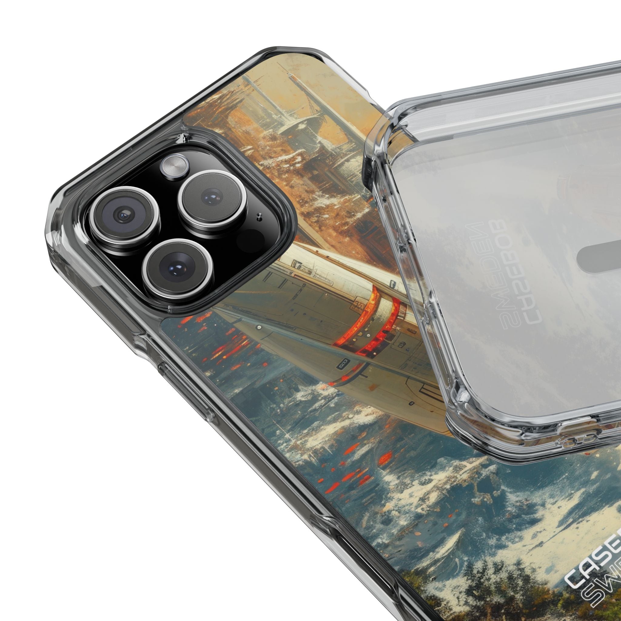 Futuristic Forest Voyage iPhone 16 - Impact Clear+