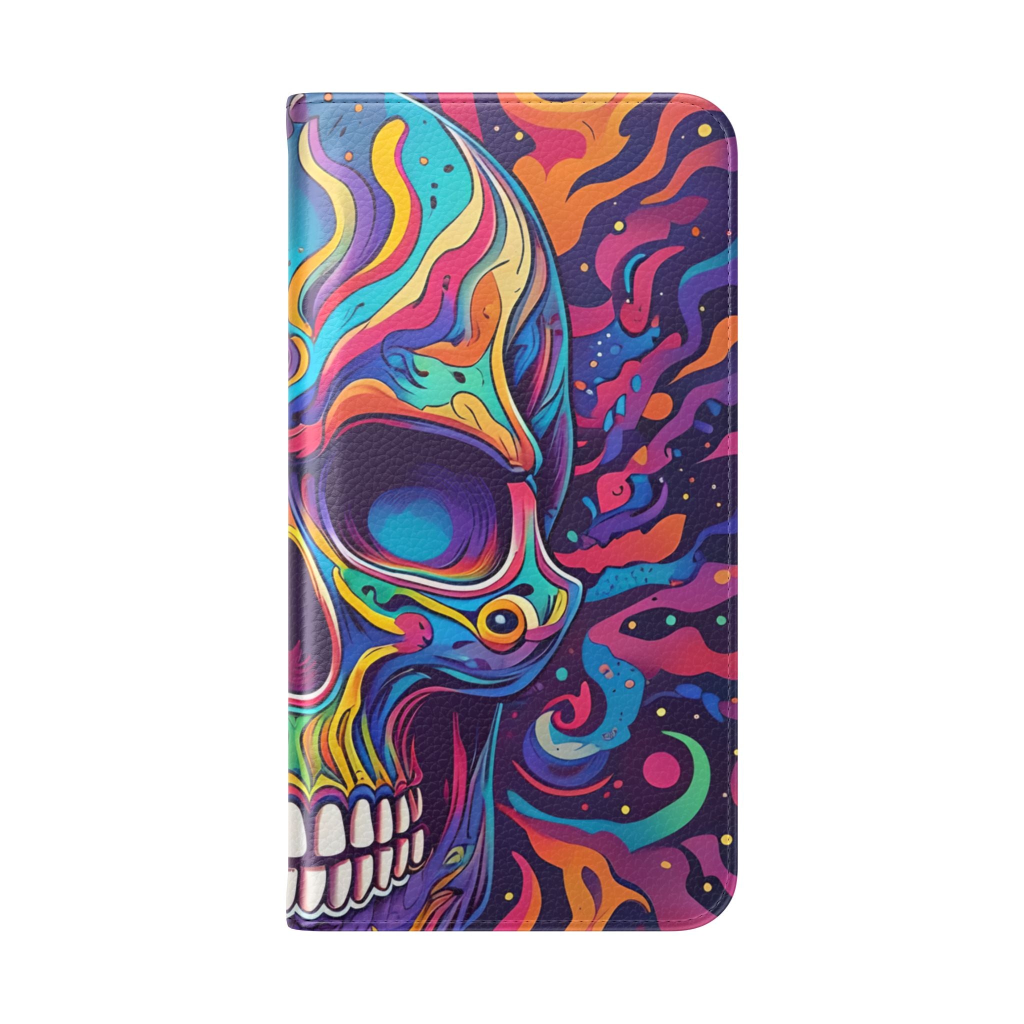 Psychedelic Skull - Samsung S23+ Case - Wallet