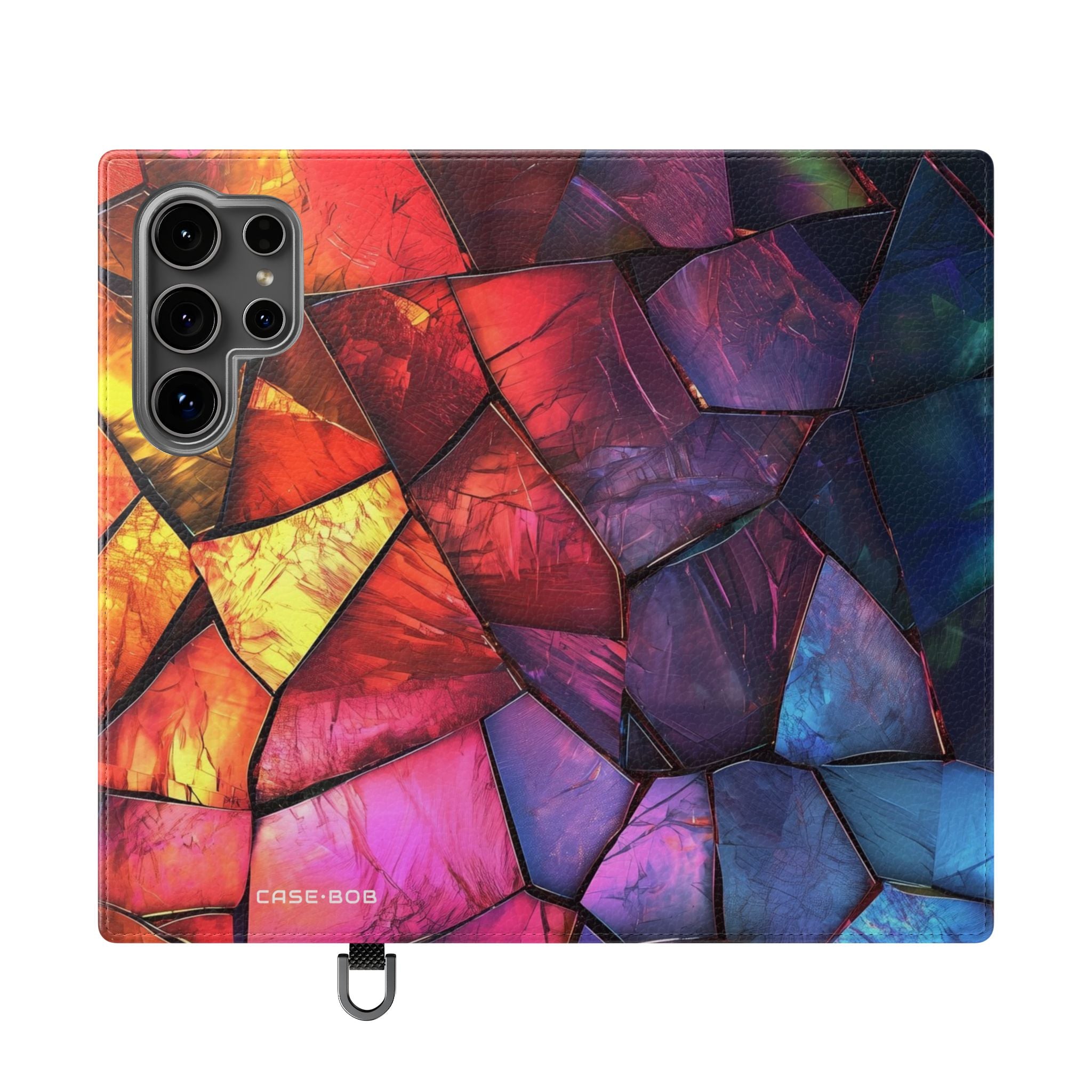Crimson Shard Mosaic - Samsung S24 Ultra Case - Wallet