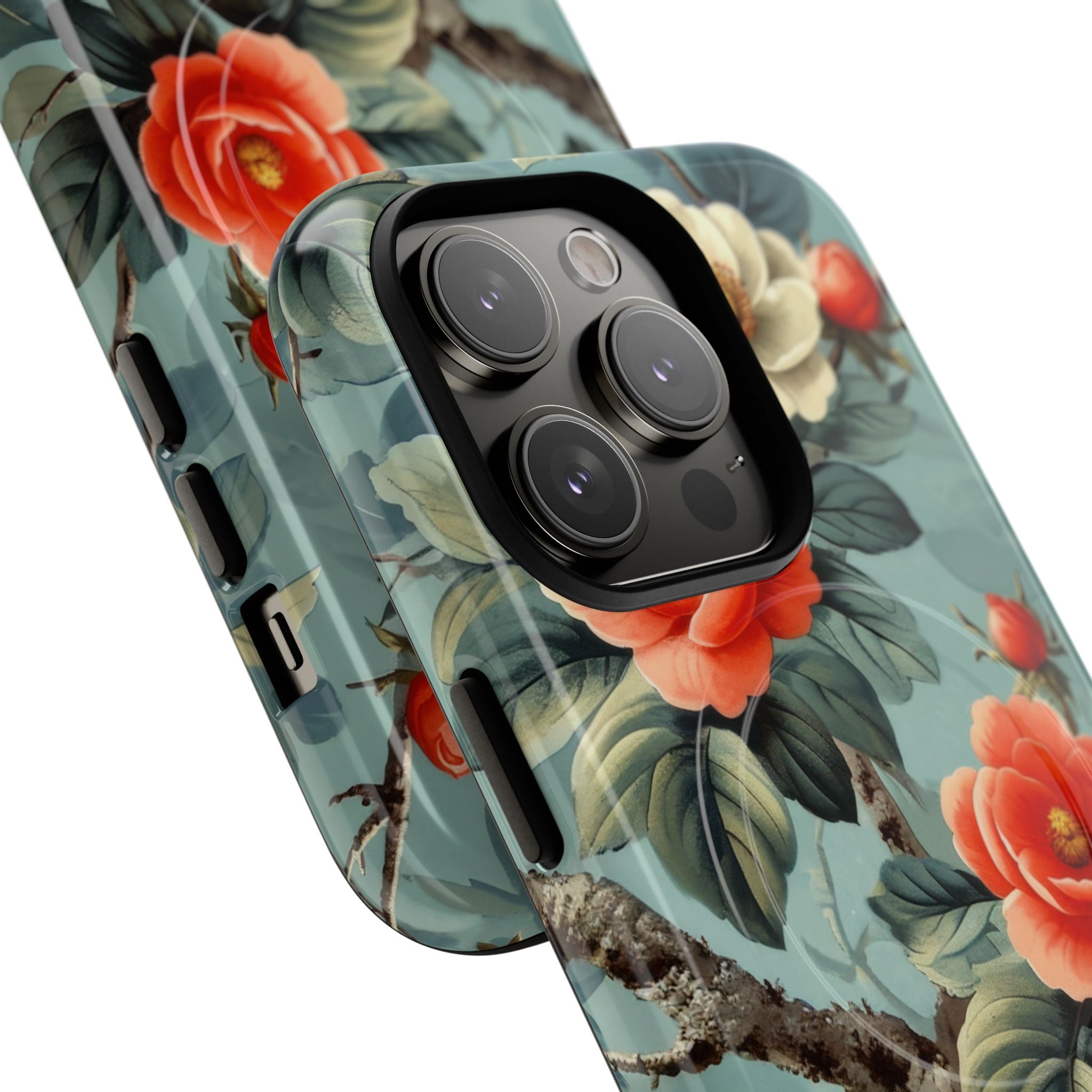 Coral Blossom Tapestry iPhone 14 - Tough+