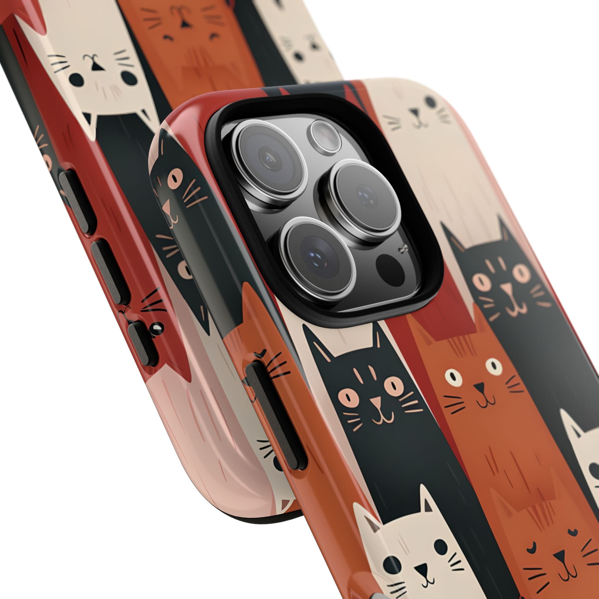 Cat Cascade iPhone 16 Pro Case - Tough