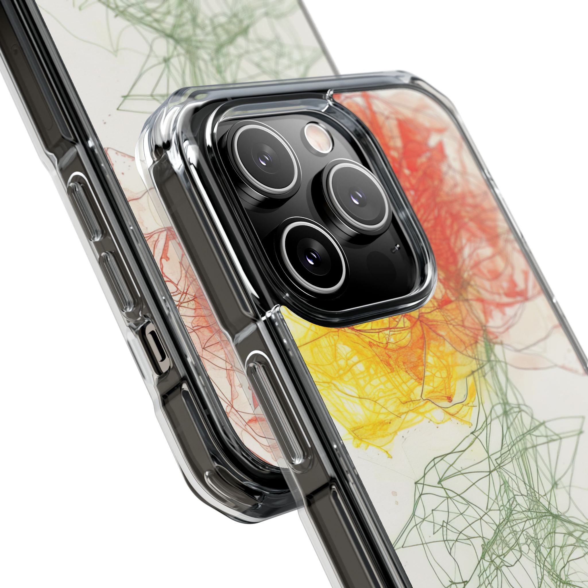 Fiery Blossom Tangle iPhone 14 - Impact Clear+