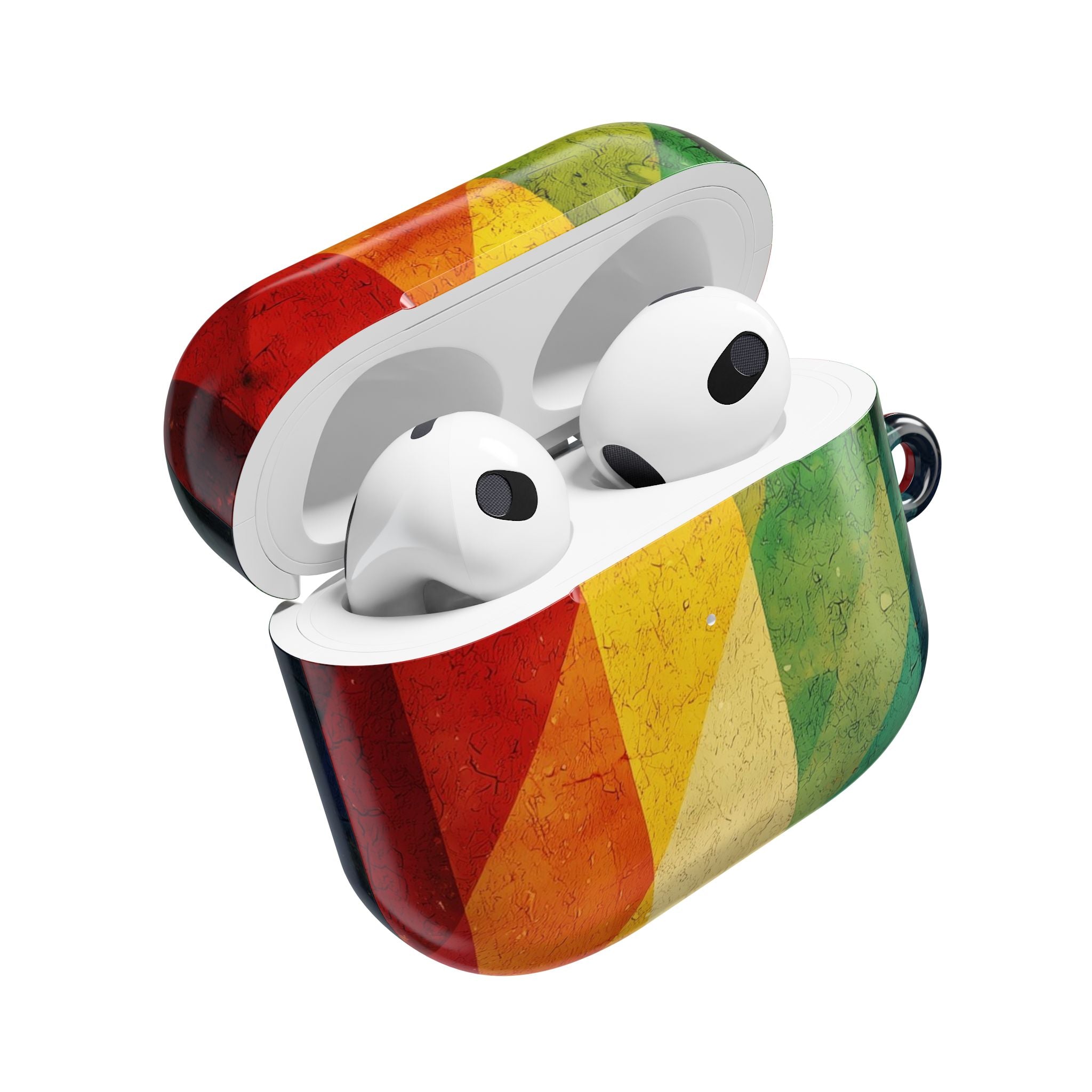 Crimson Stripes - AirPods Case