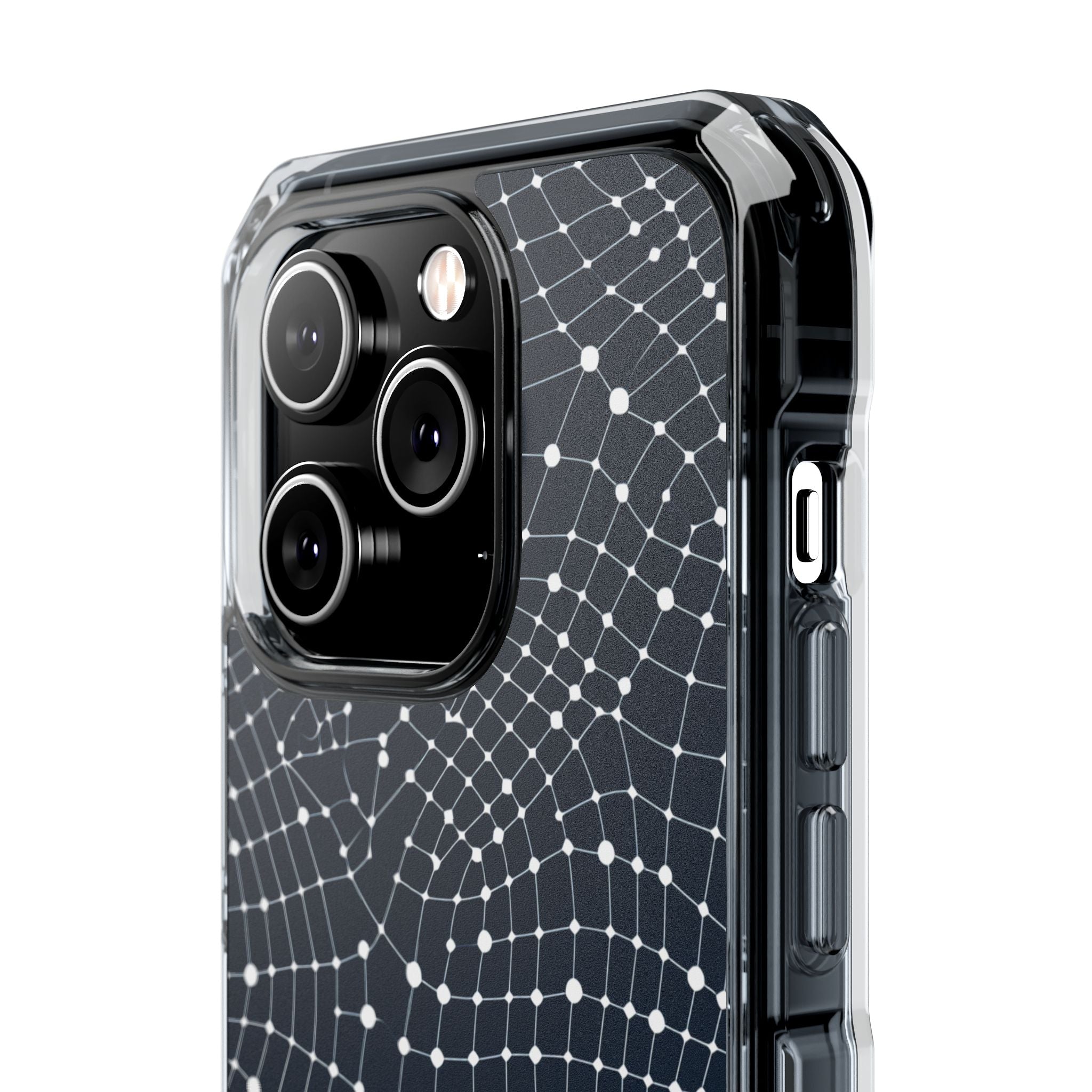 Warped Grid Web iPhone 14 - Impact Clear+