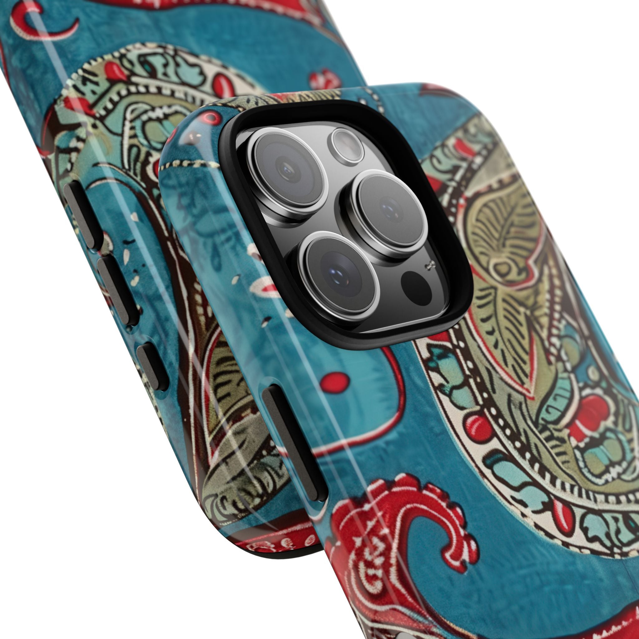 Paisley Floral Fusion iPhone 16 - Tough