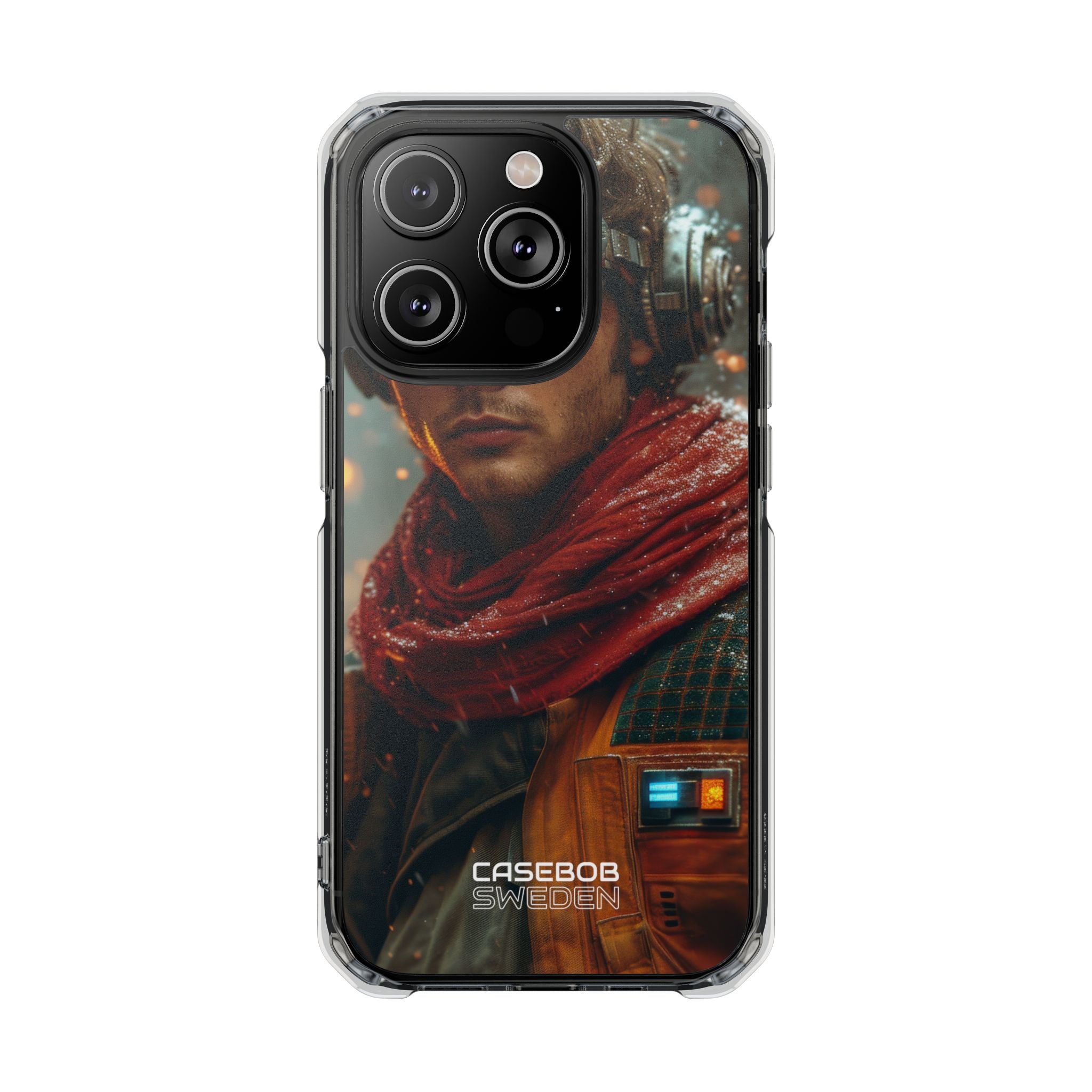 Futuristic Steampunk Explorer iPhone 14 - Impact Clear+