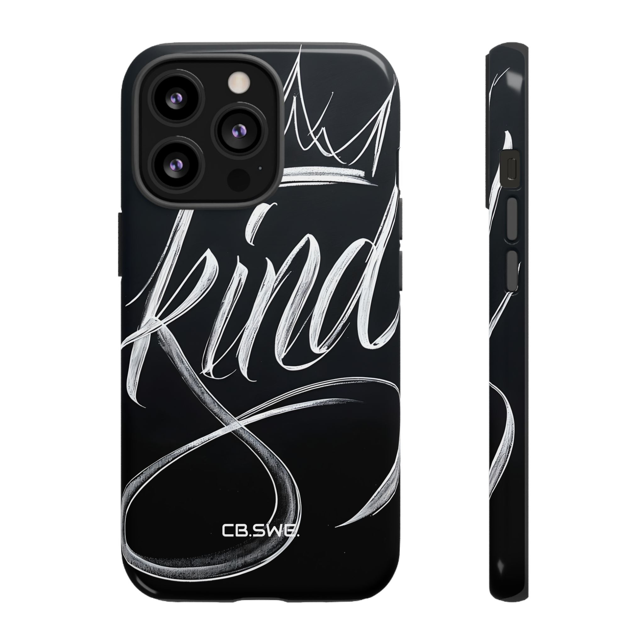 Elegant Kind Calligraphy Crown iPhone 13 - Tough