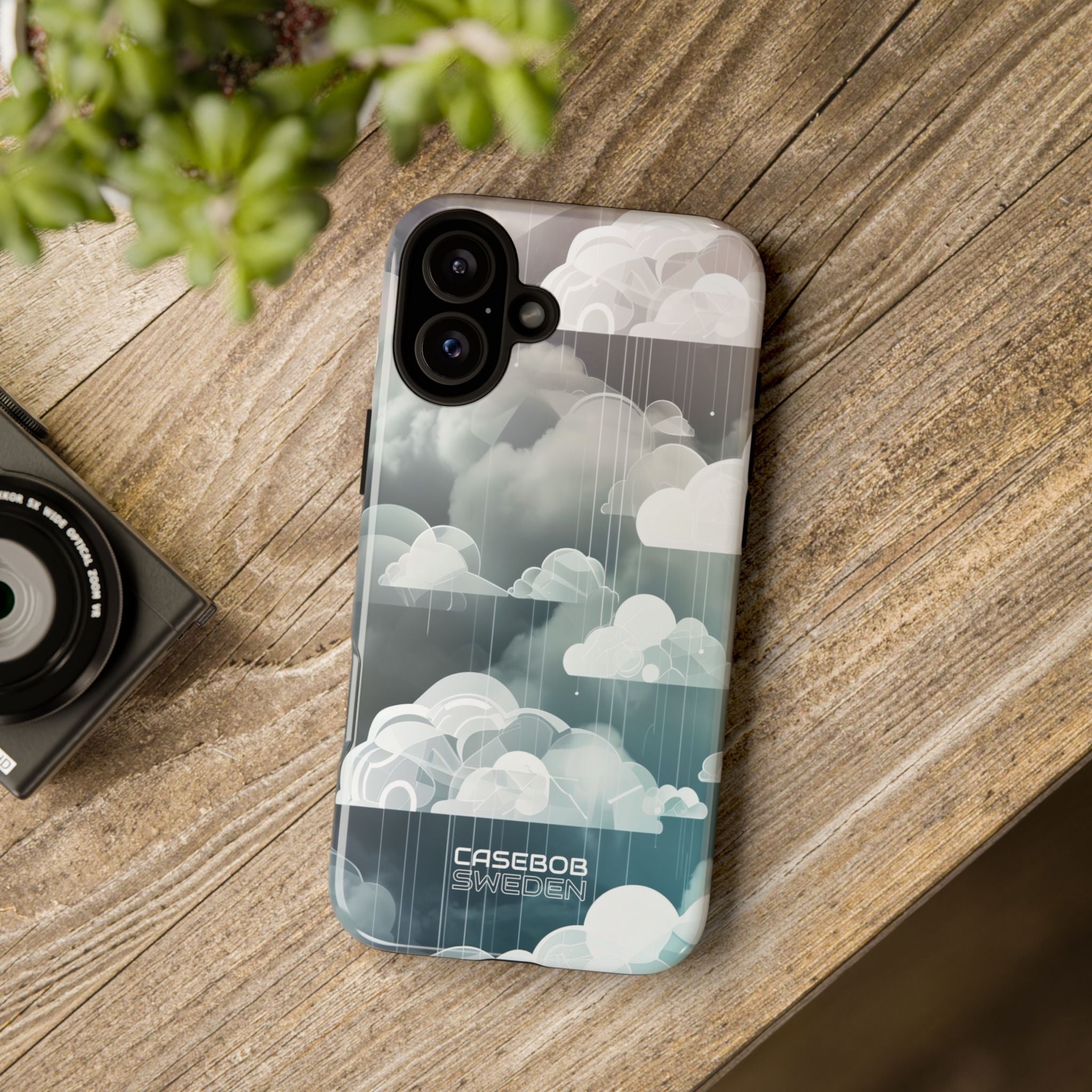 Silver Dream Clouds iPhone 16 - Tough