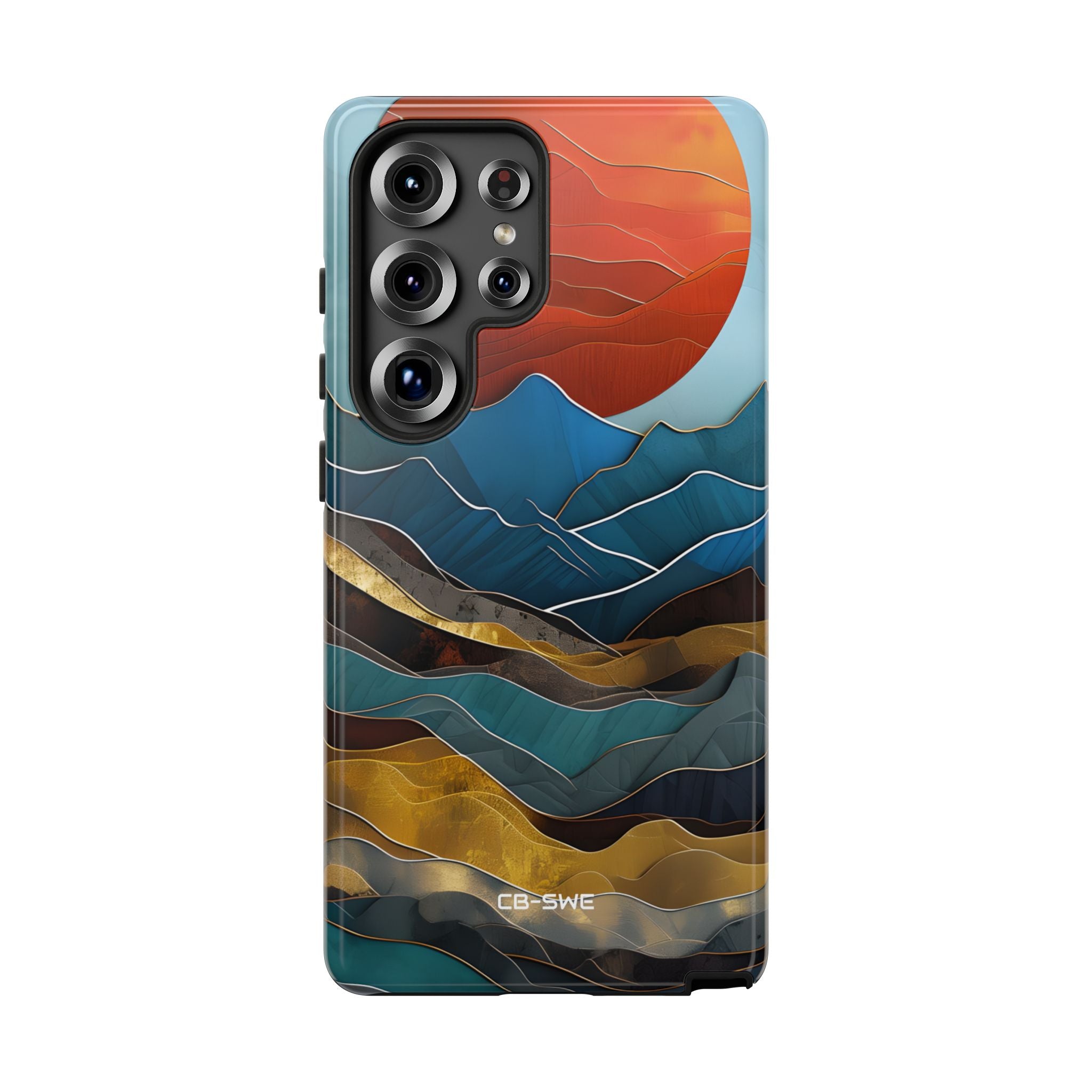 Sunset Geometry Waves - Samsung Case