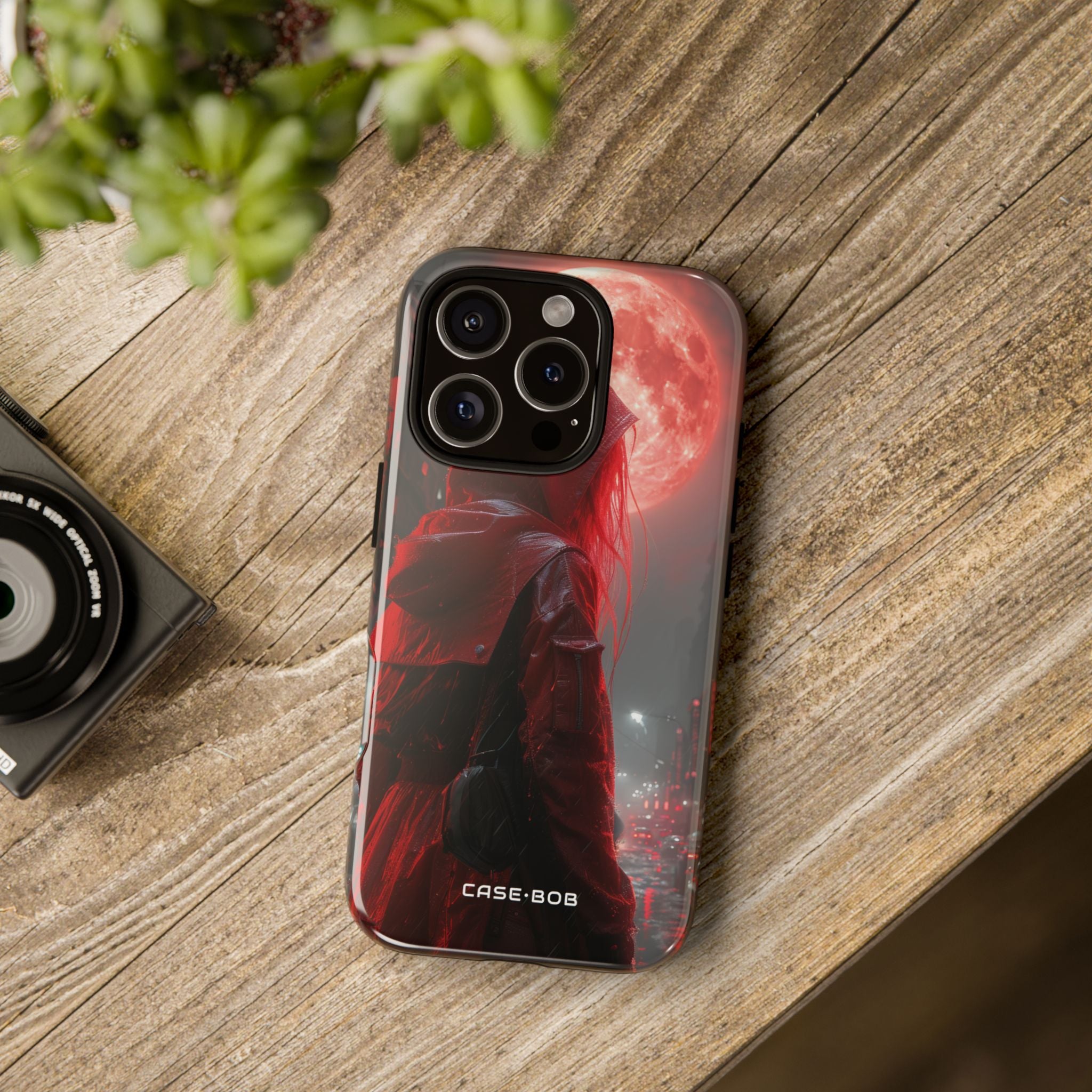 Red Hood Moon iPhone 16 Pro Case - Tough