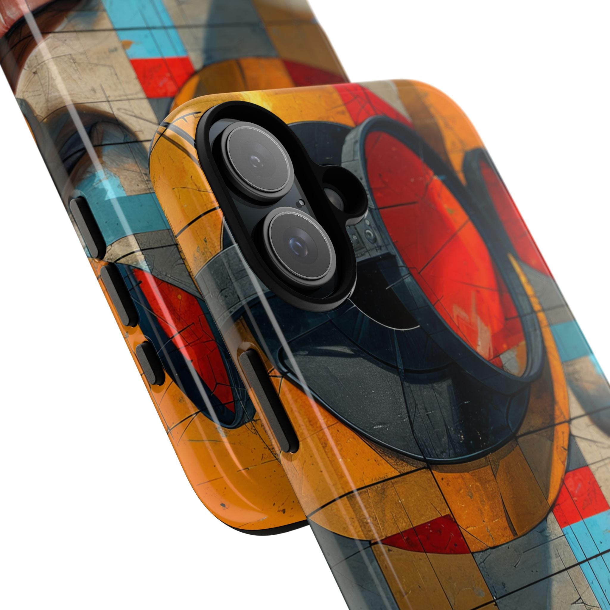 Futuristic Cubist Visions iPhone 16 - Tough