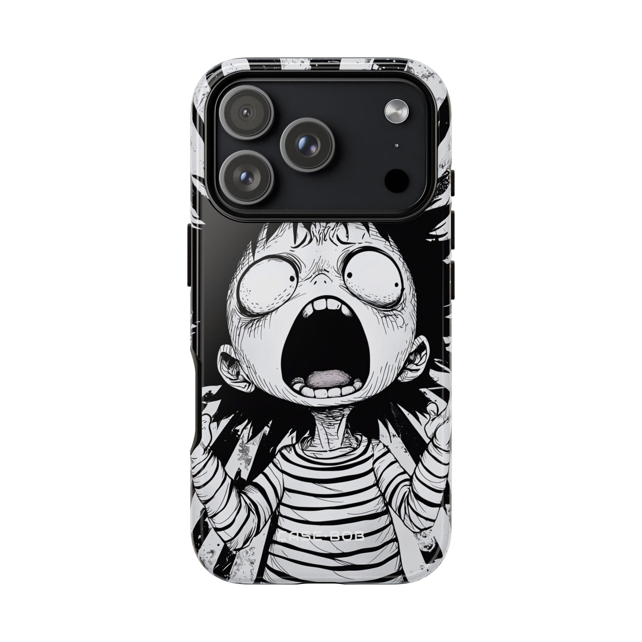 Screaming Stripes iPhone 17 Pro Case - Tough