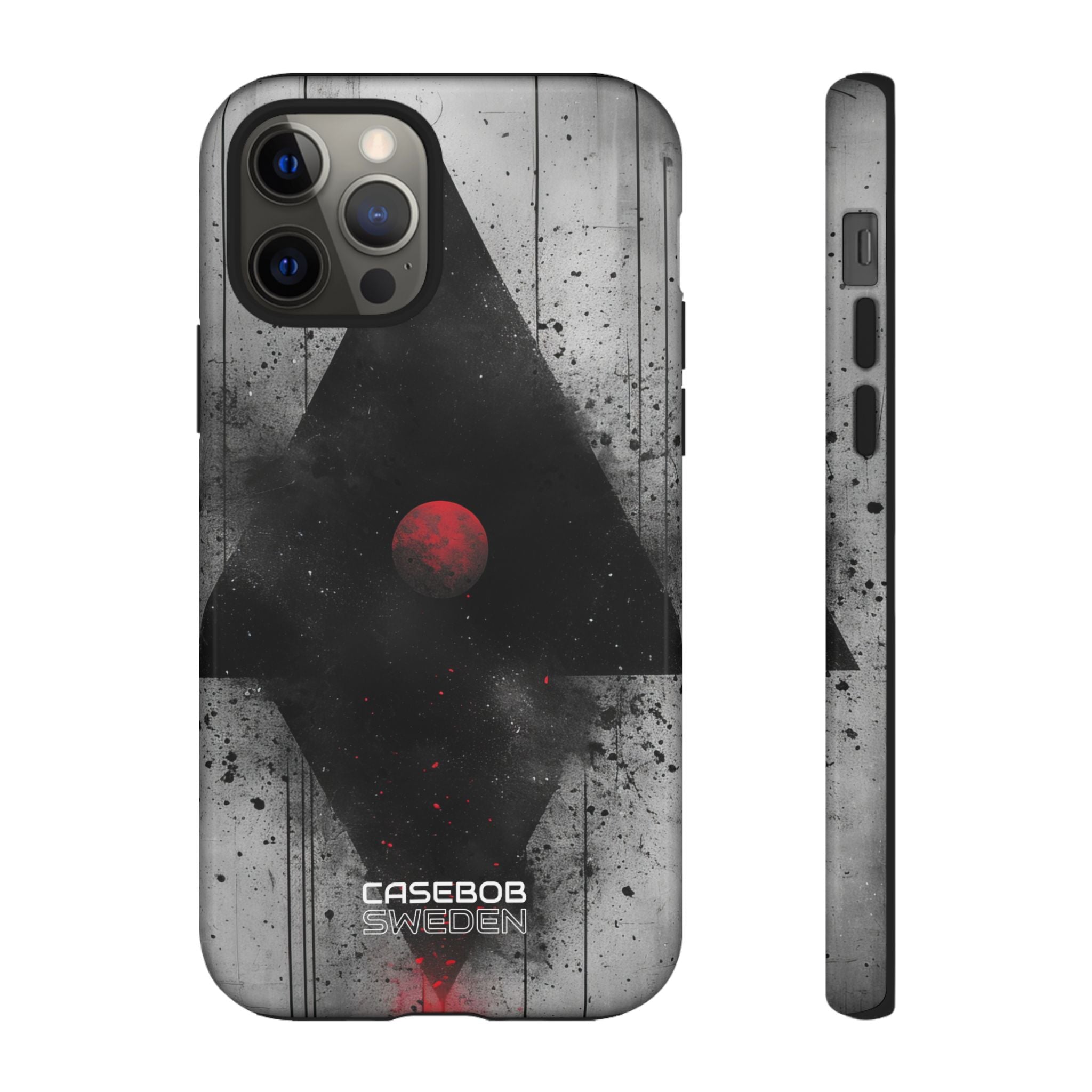 Crimson Core Geometry iPhone 12 - Tough
