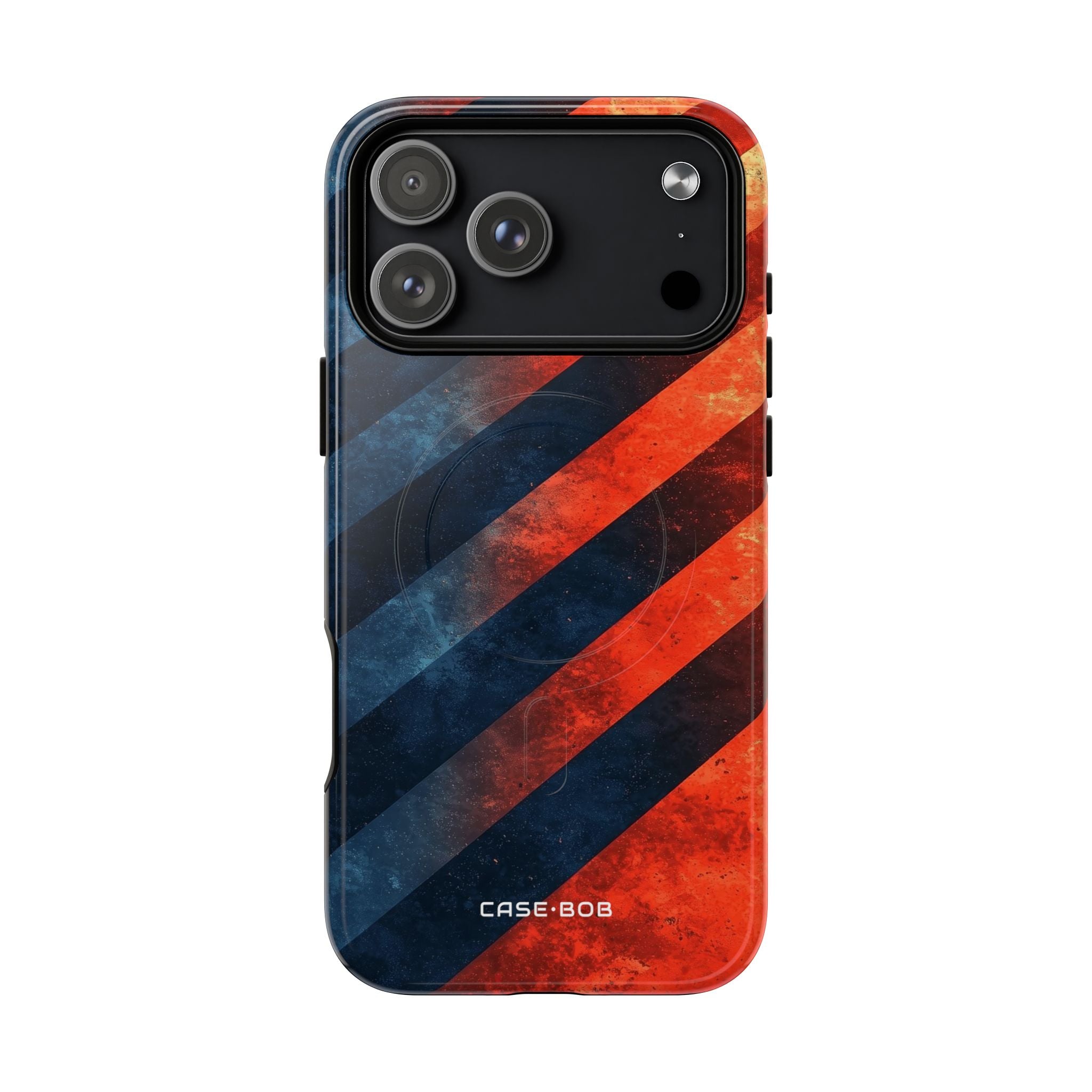 Diagonal Stripes Blaze iPhone 17 Pro Max Case - Tough+