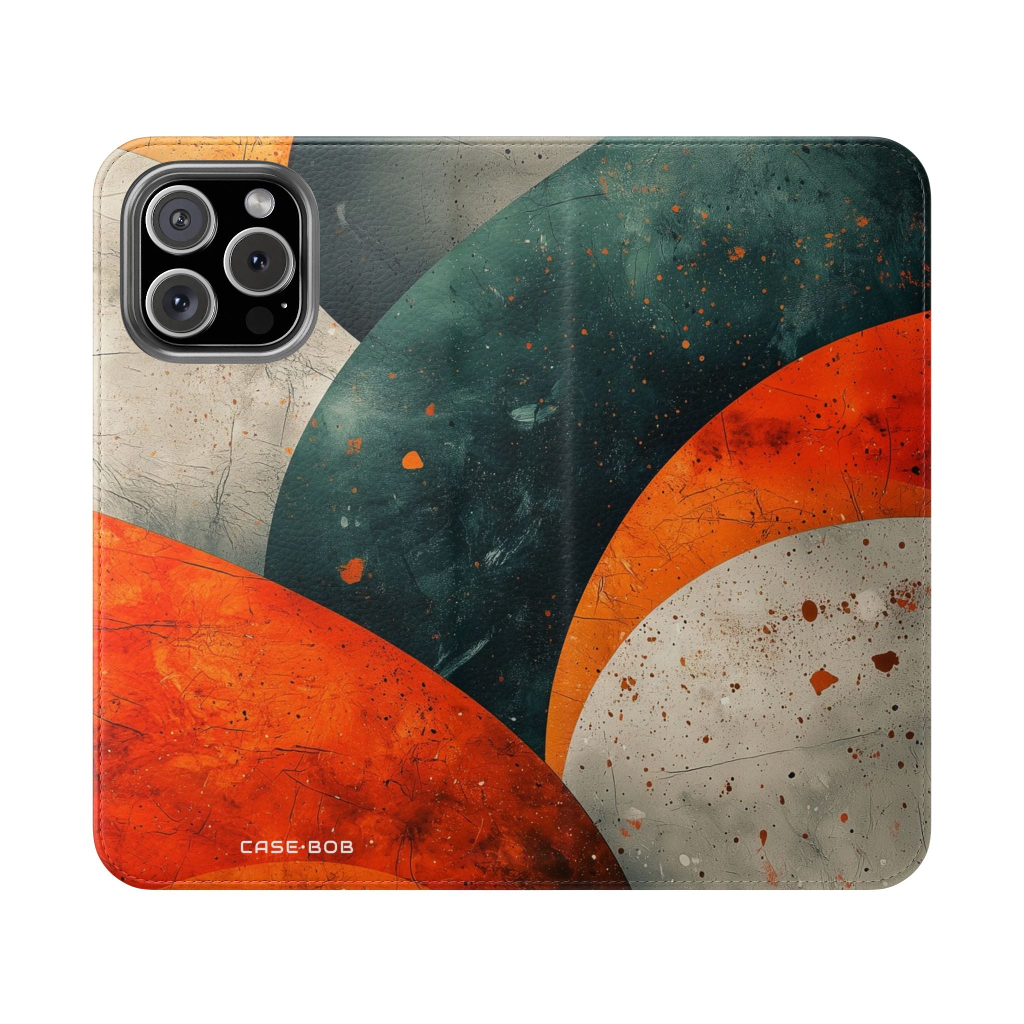 Sweeping Ember Bands - iPhone 16 Max Case - Wallet