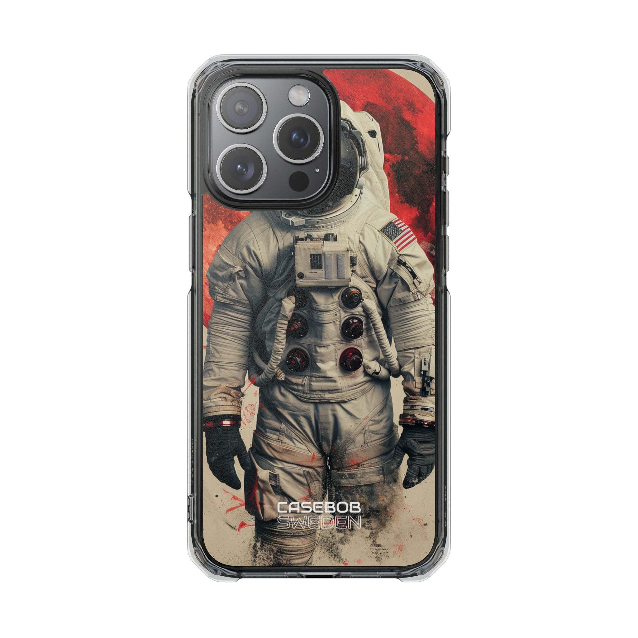 Crimson Spacewalk Dream iPhone 15 - Impact Clear+