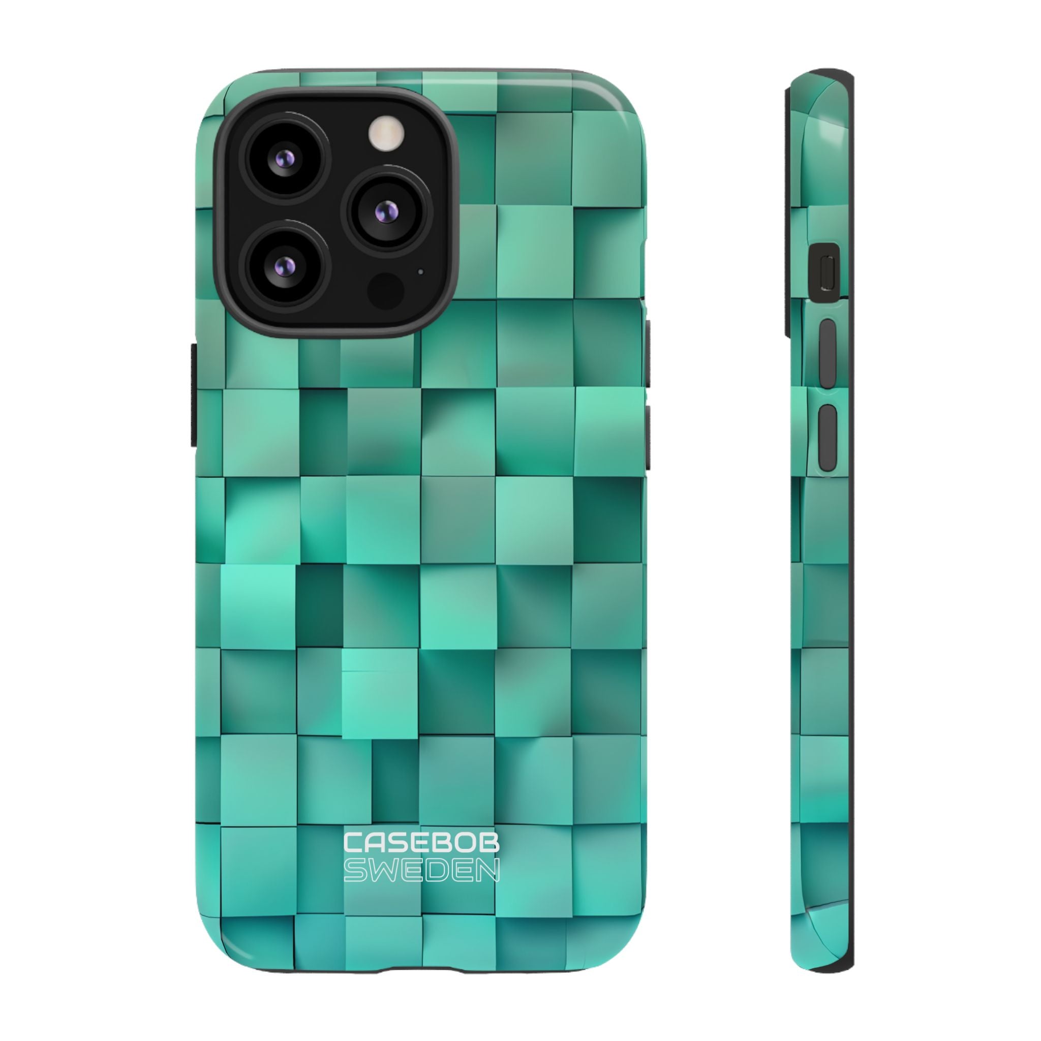 Folded Blue Squares iPhone 13 - Tough