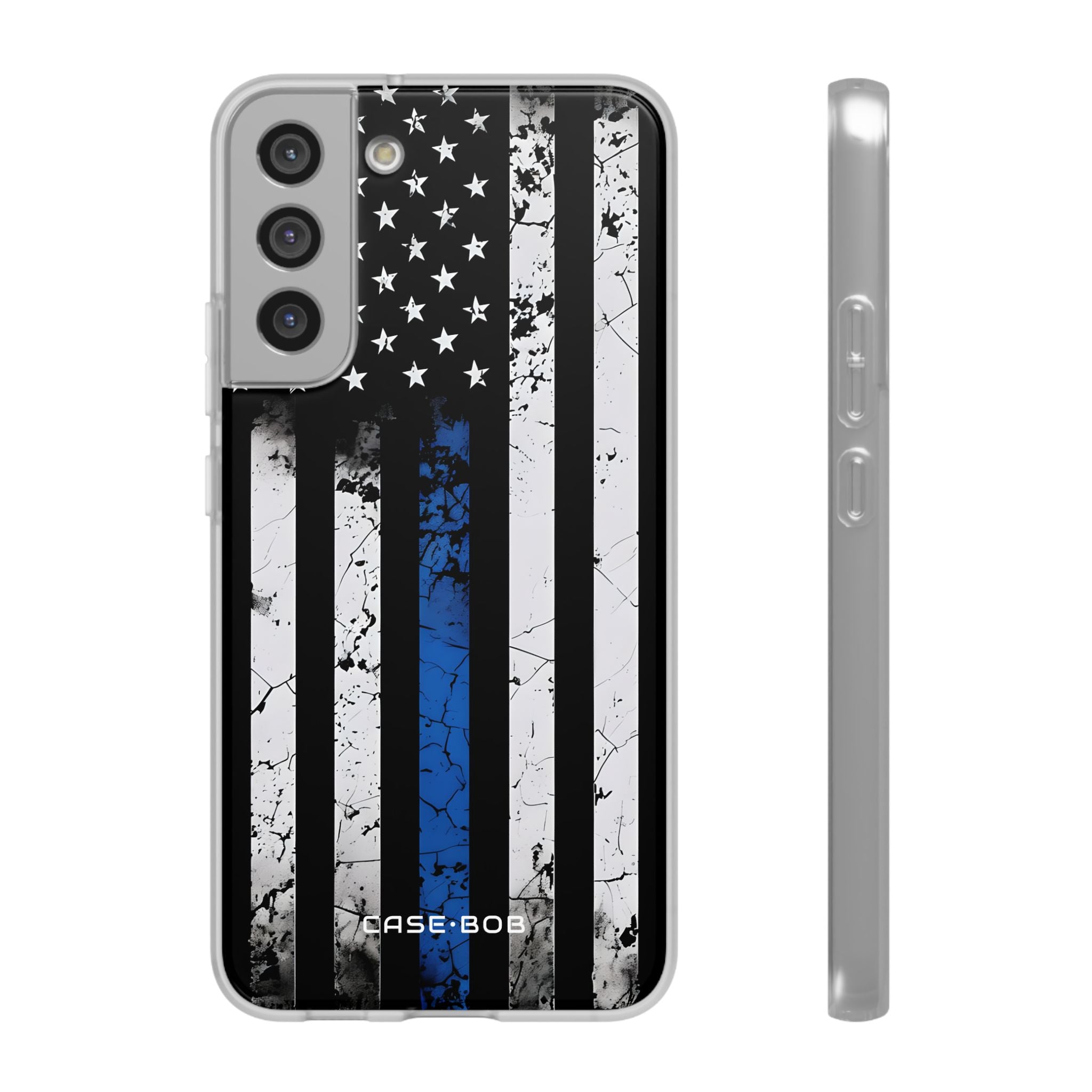 Blue Stripe Flag Samsung S22 Plus Case - Soft