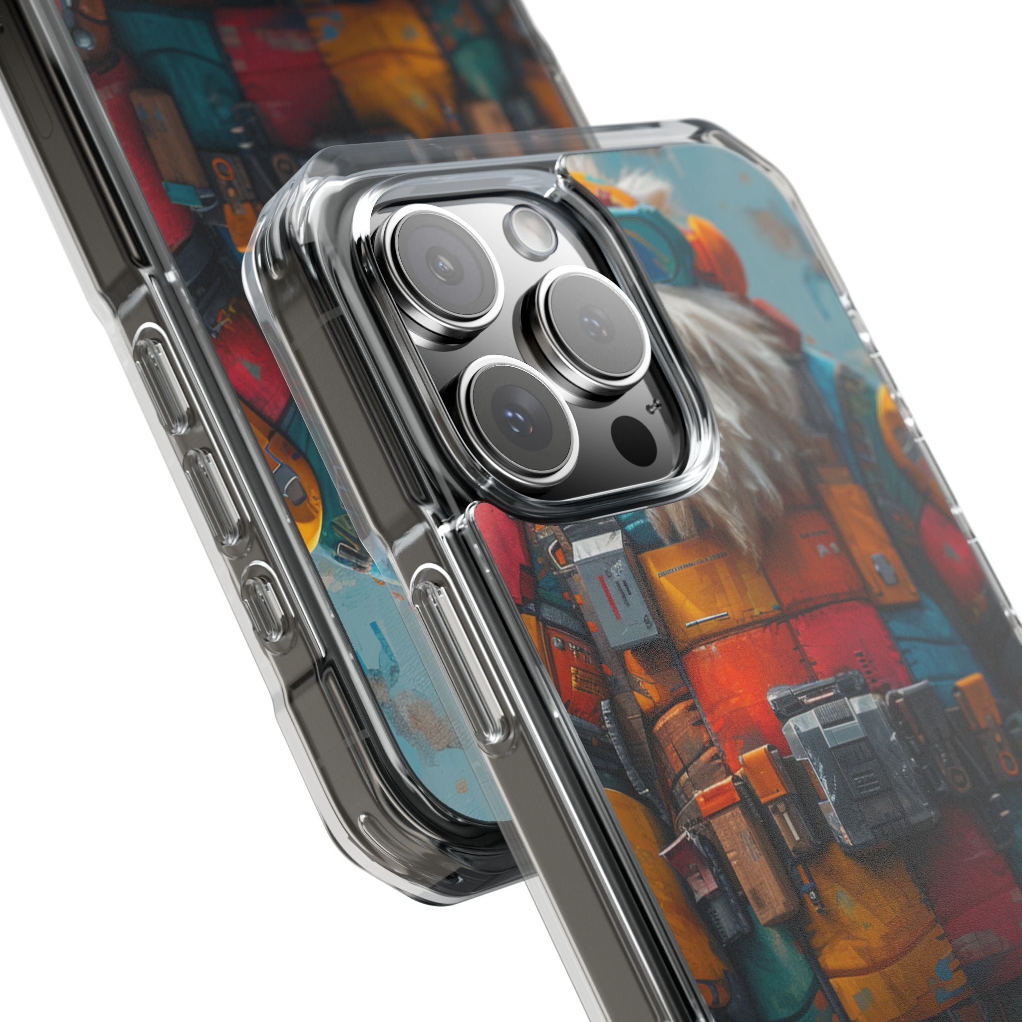 Whimsical Robot Wanderer iPhone 16 - Impact Clear+