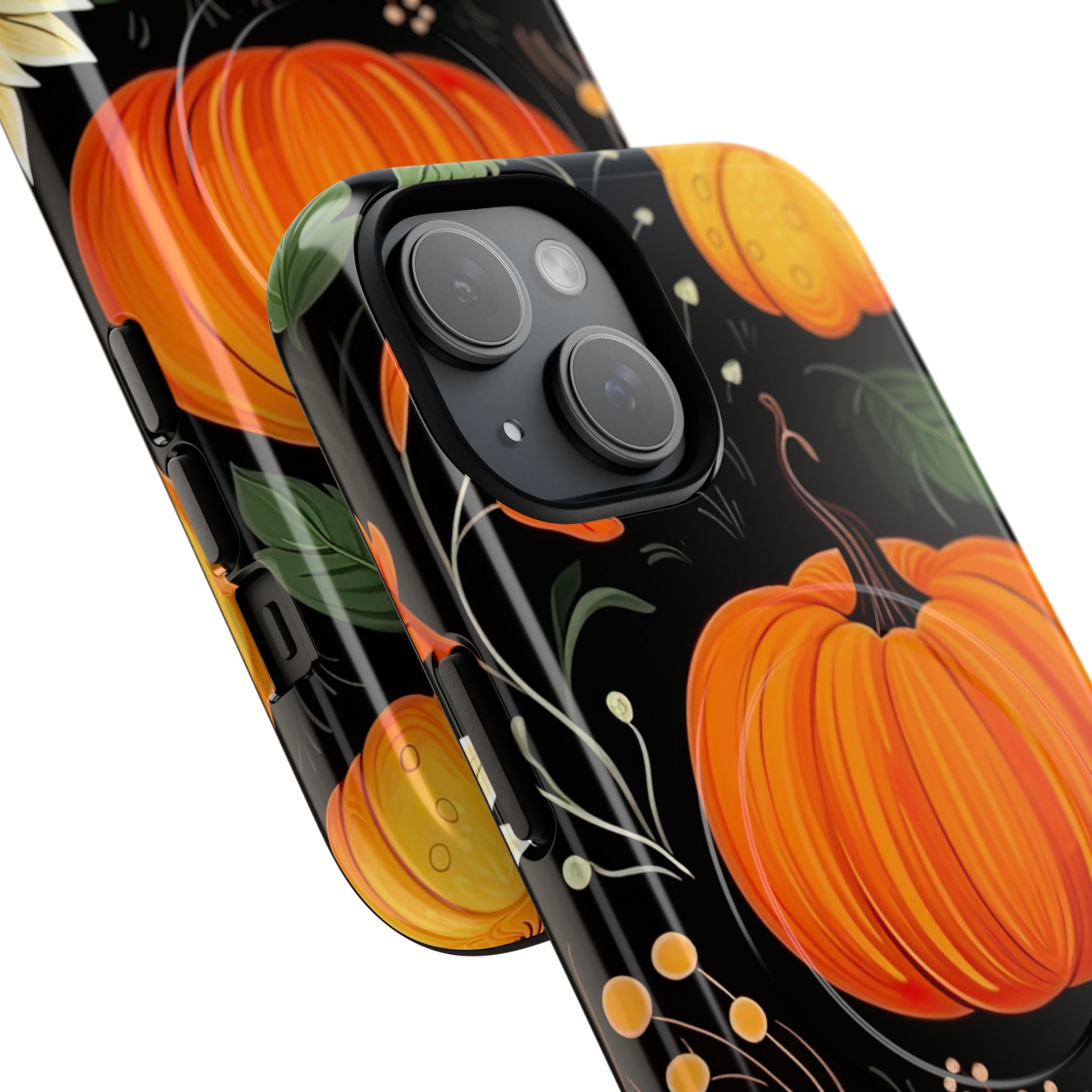 Pumpkin Glow iPhone 15 Case - Tough+