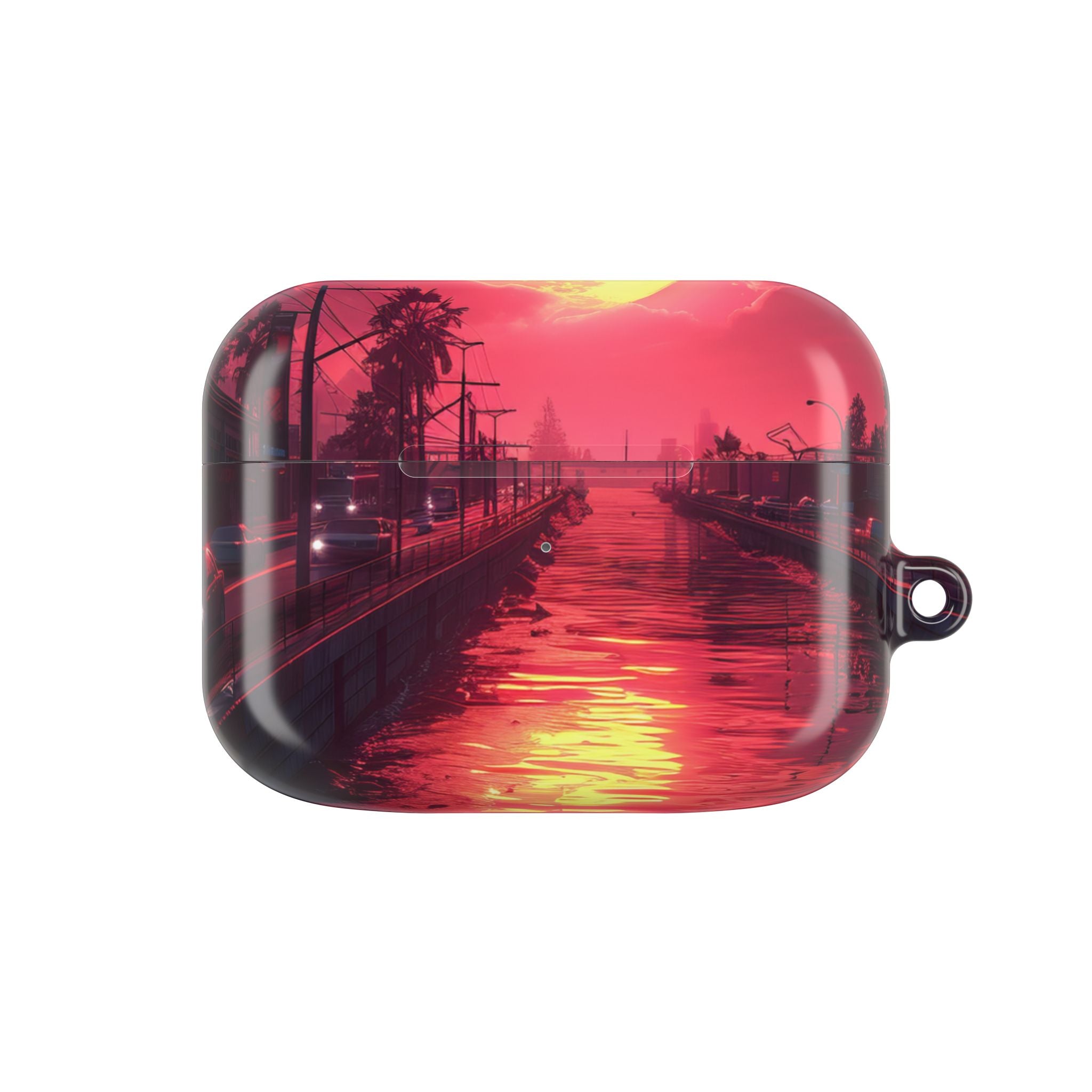 Geel Maan Reflectie - AirPods Case