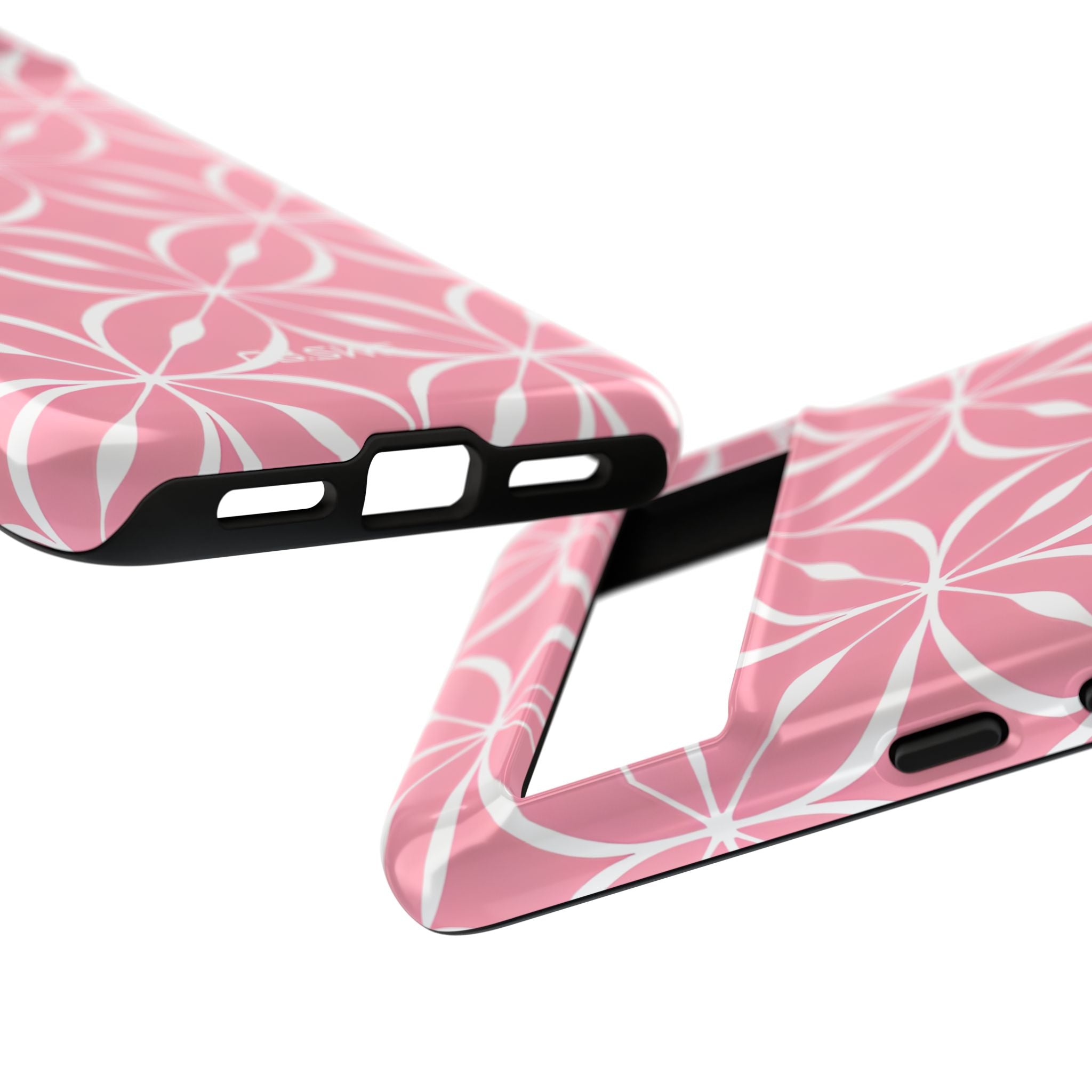 Intricate Overlapping Circle Geometric Light Pink Seamless Google Pixel 8 - Tough