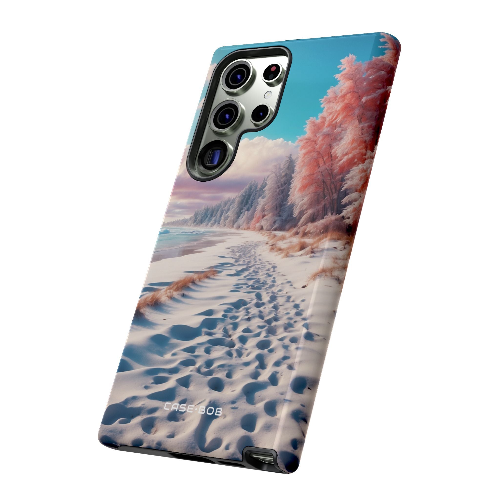 Snowy Footprints Samsung S23 Ultra Case - Tough