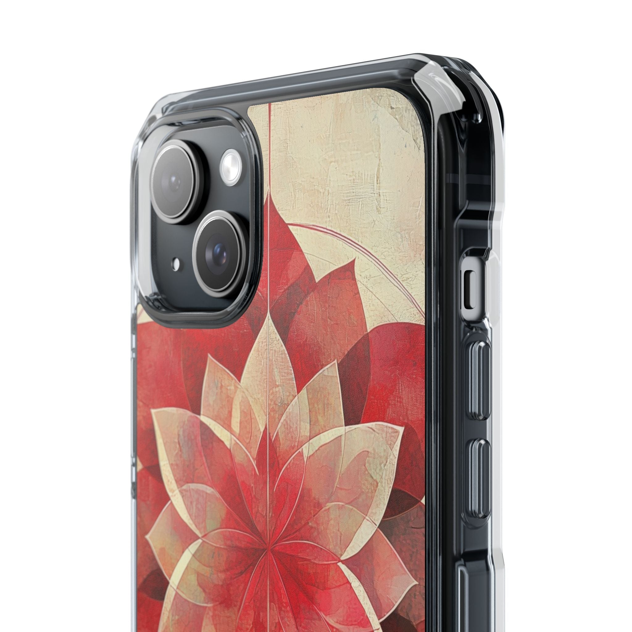 Crimson Bloom iPhone 15 Plus Case - Impact