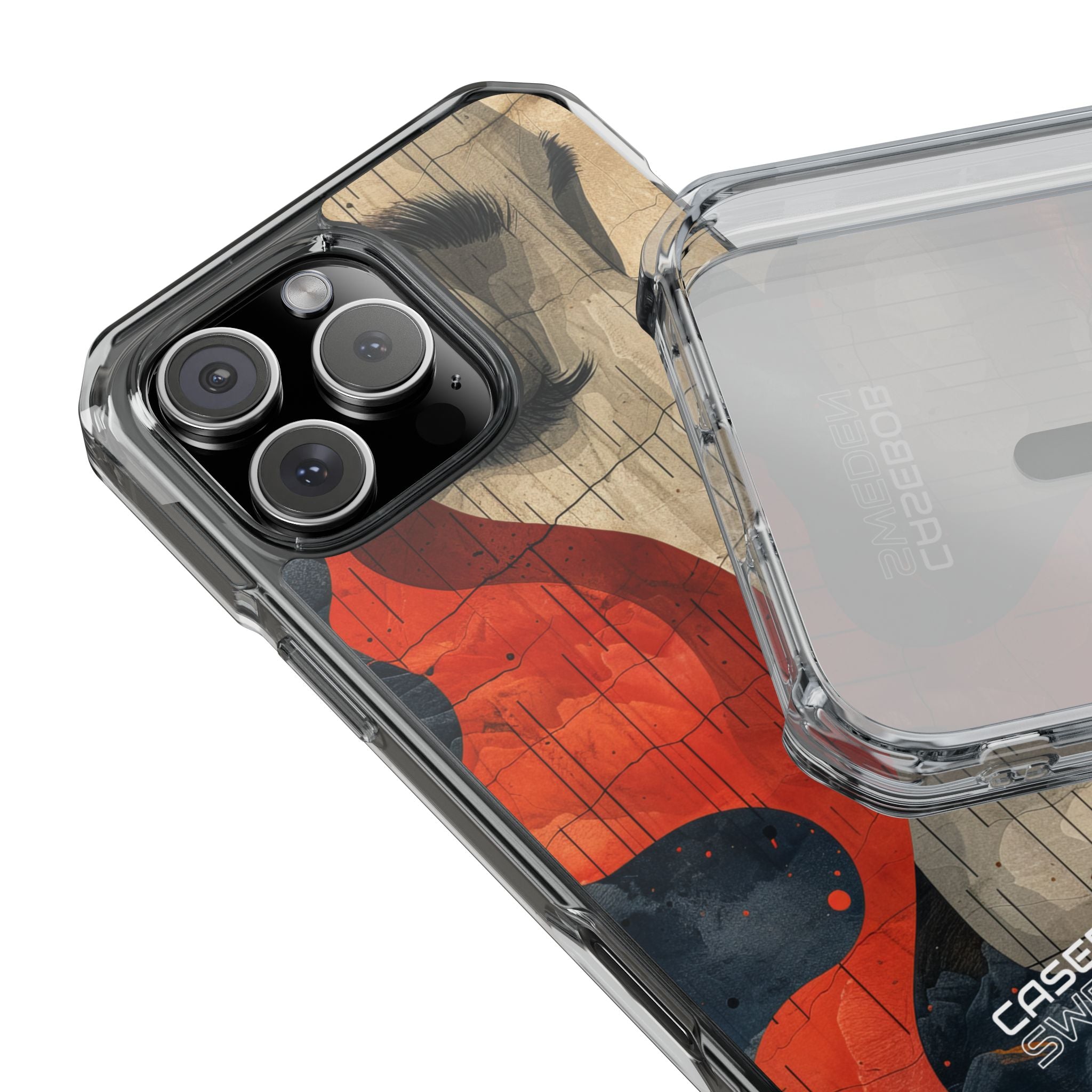 Crimson Flow Profile iPhone 16 - Impact Clear+