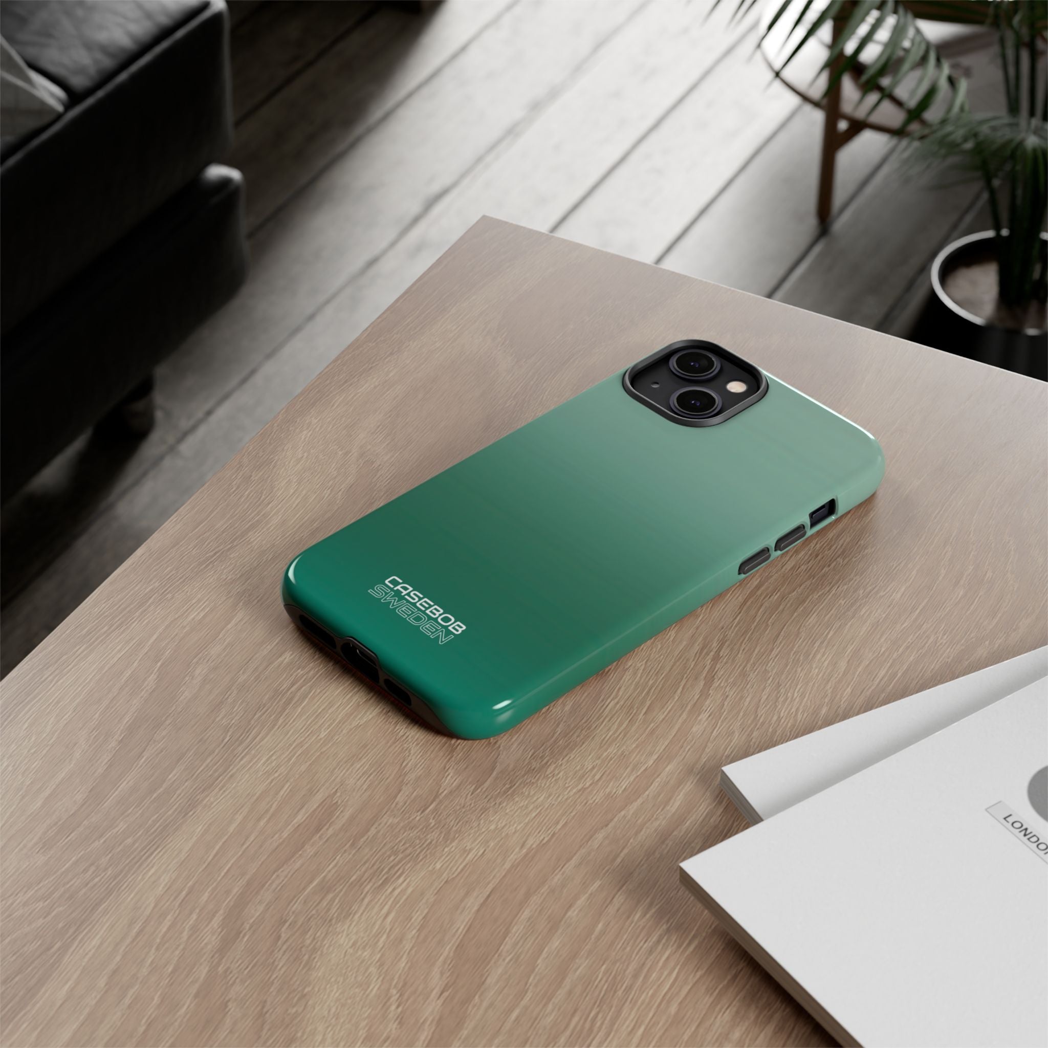 Strati Orizzonte Teal iPhone 14 - Tough