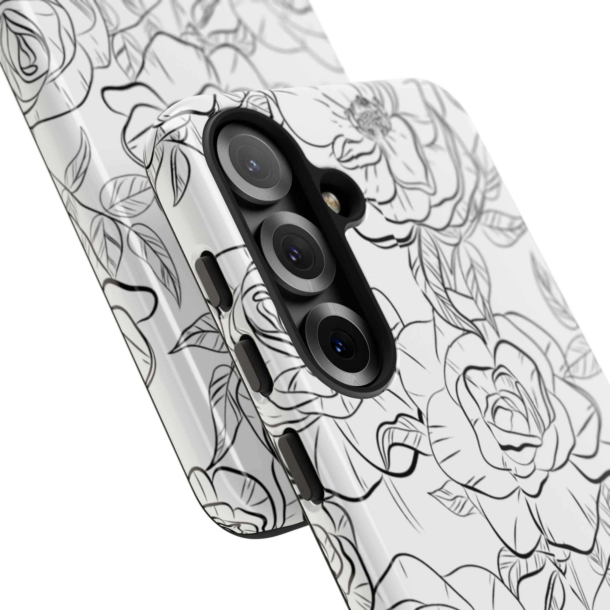 Intricate Rose Sketches - Samsung Case