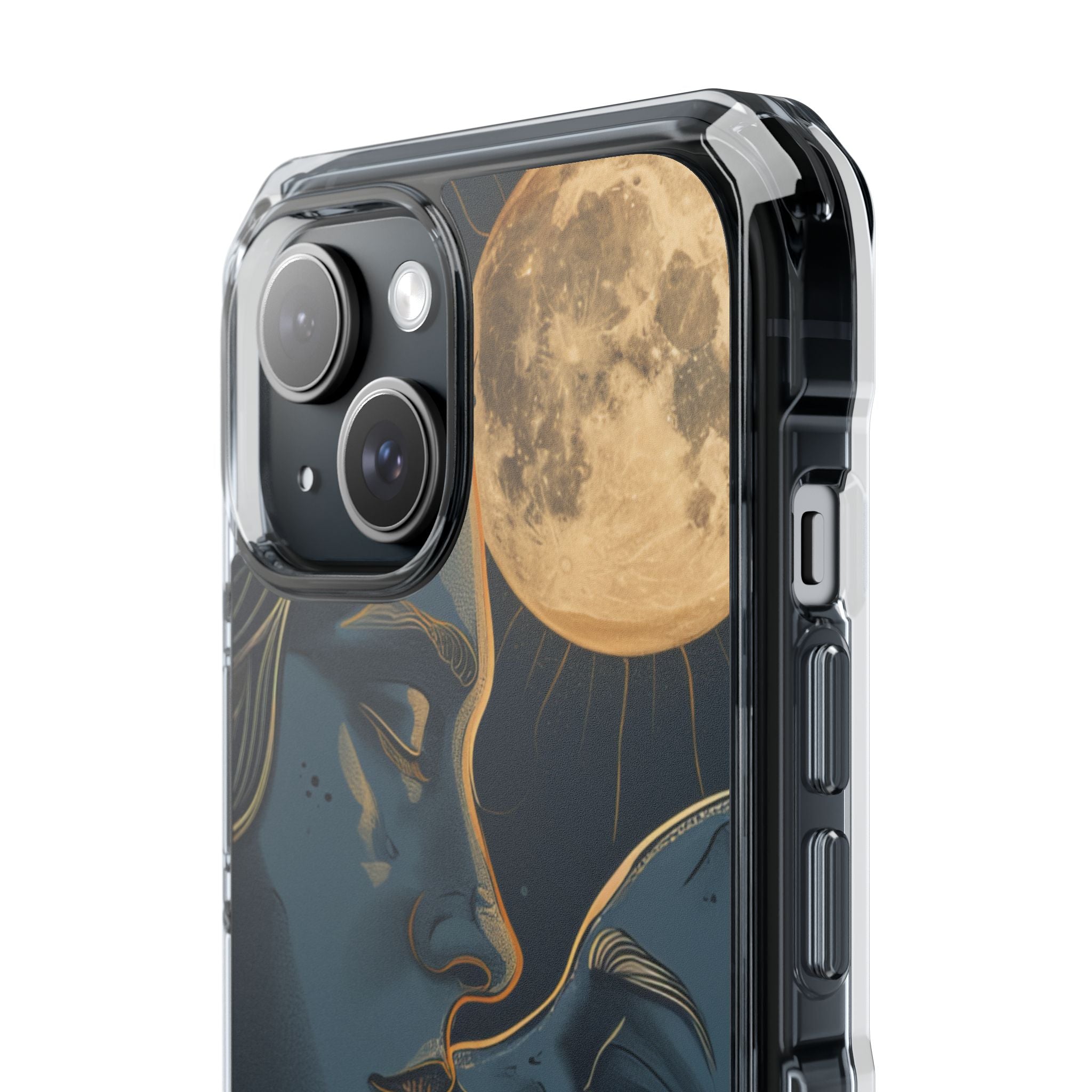 Moonlit Lovers Whisper iPhone 15 - Impact Clear+