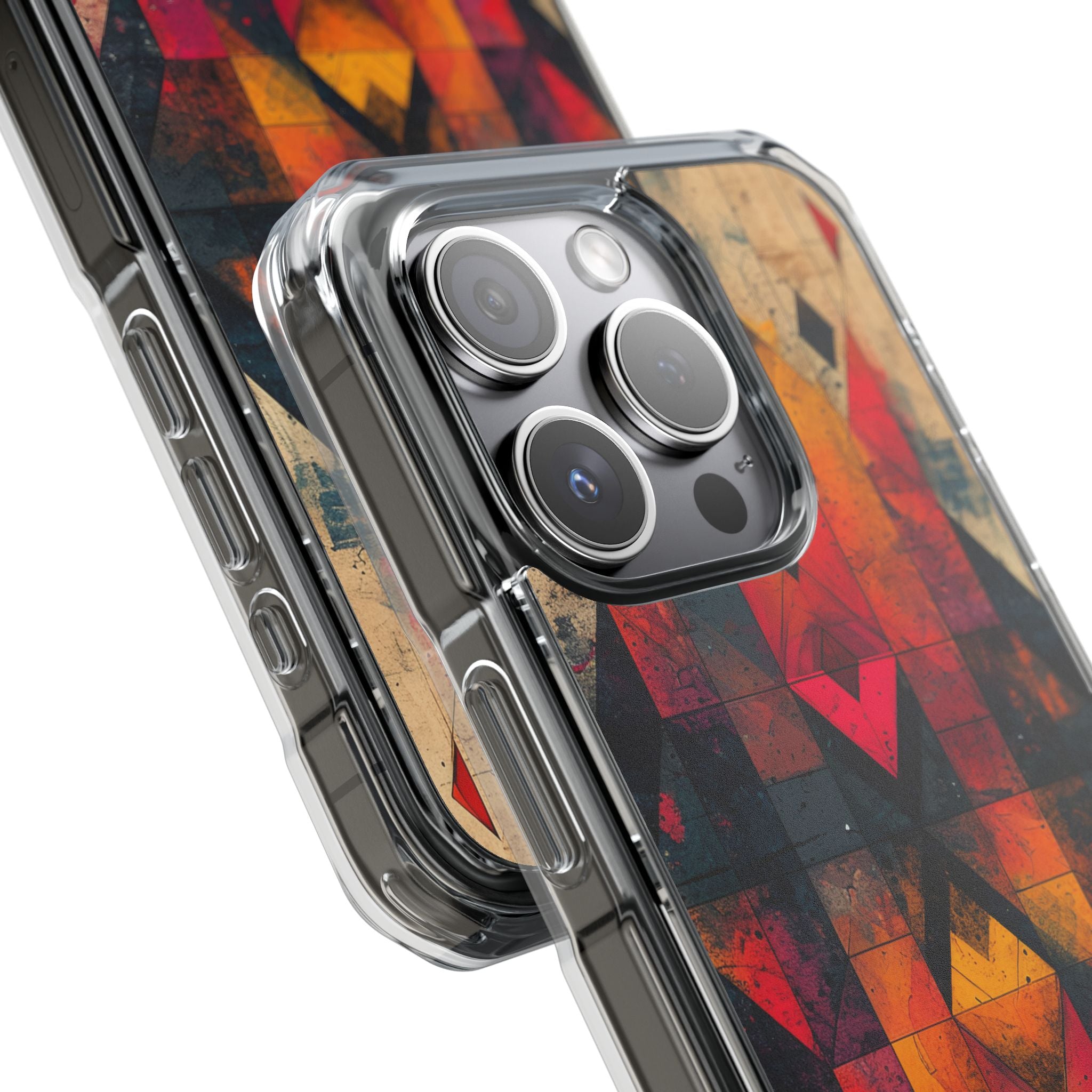 Fiery Symmetry Fusion iPhone 15 - Impact Clear+