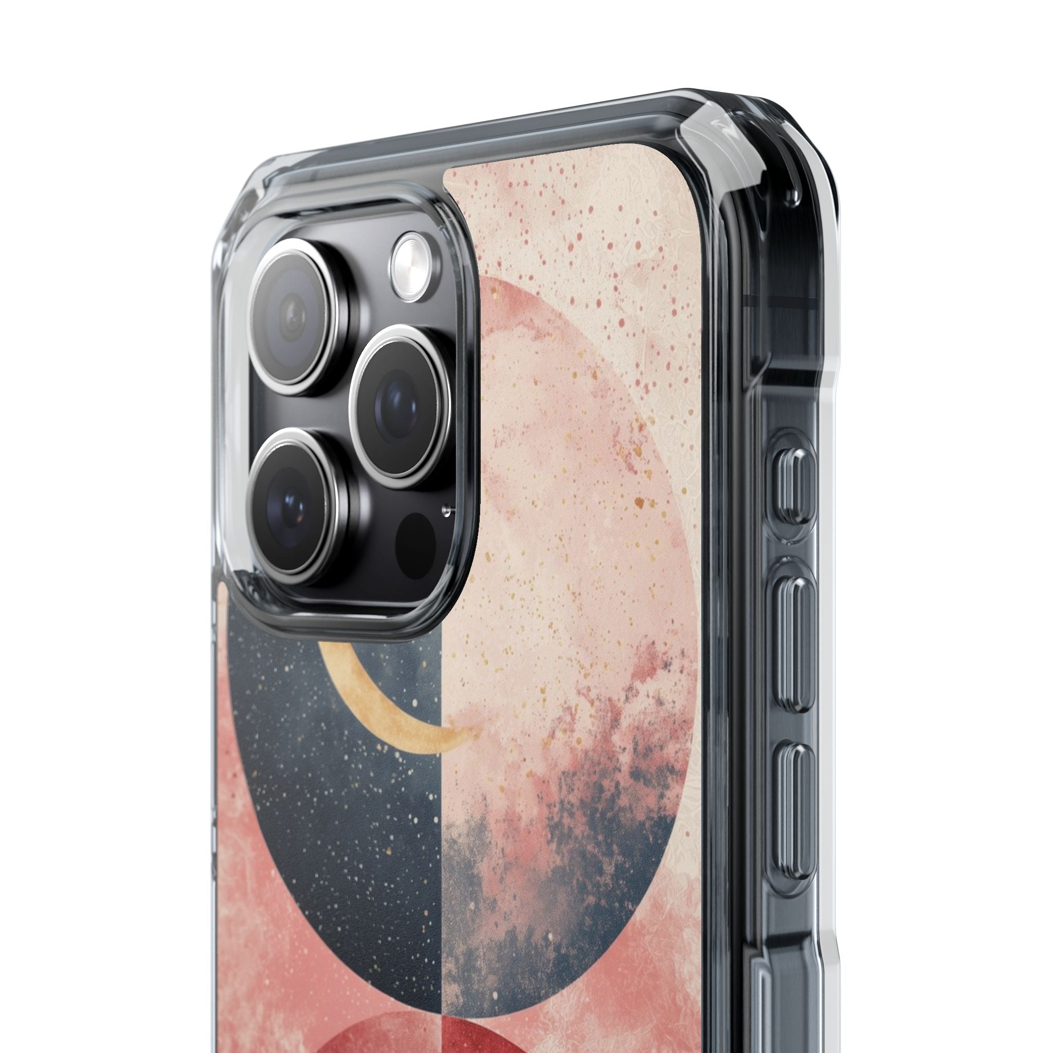 Golden Crescent Circles iPhone 15 Pro Max Case - Impact