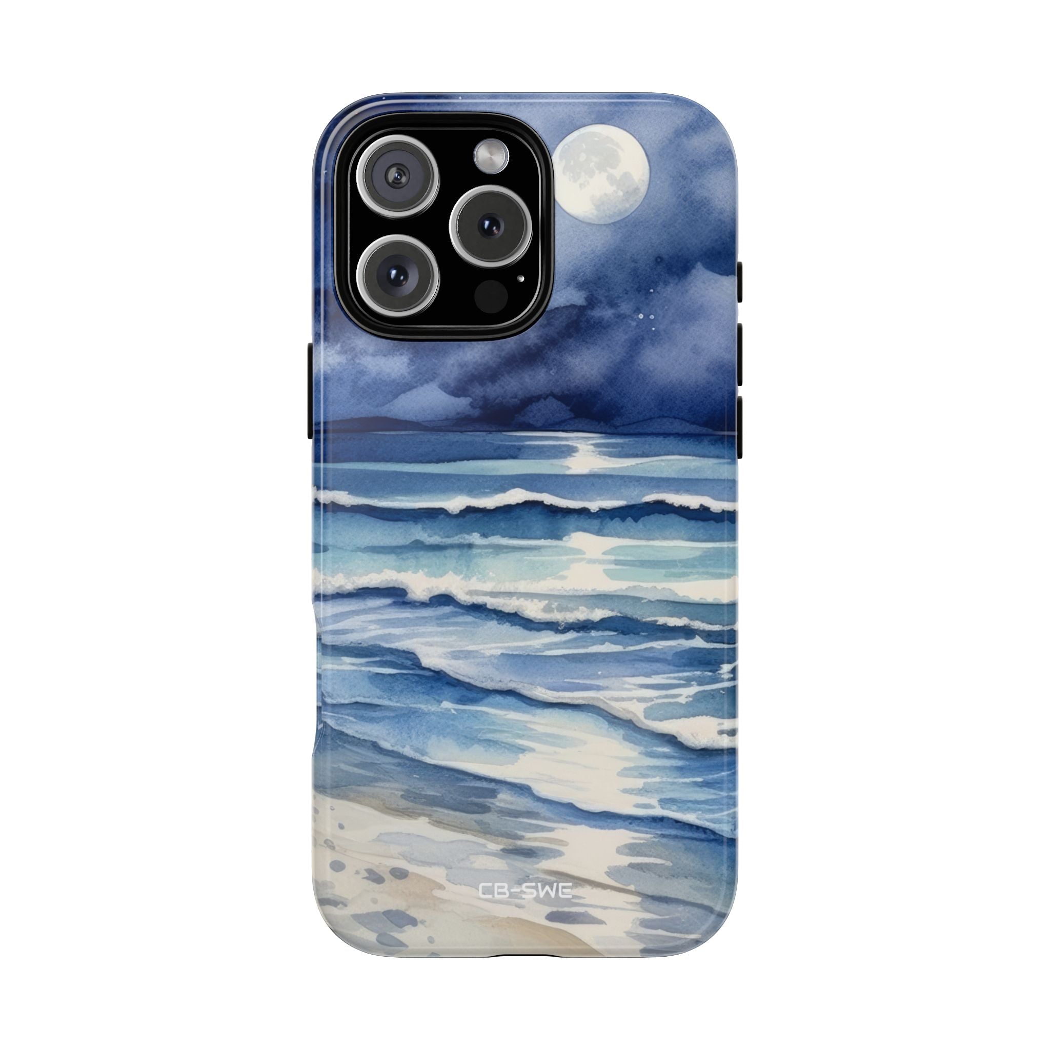 Moonlight Reflects Waves - iPhone Case