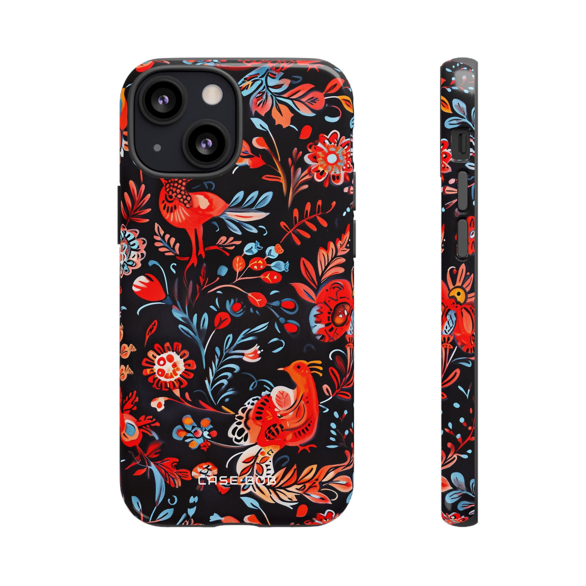 Vivid Birdscape iPhone 13 Mini Case - Tough