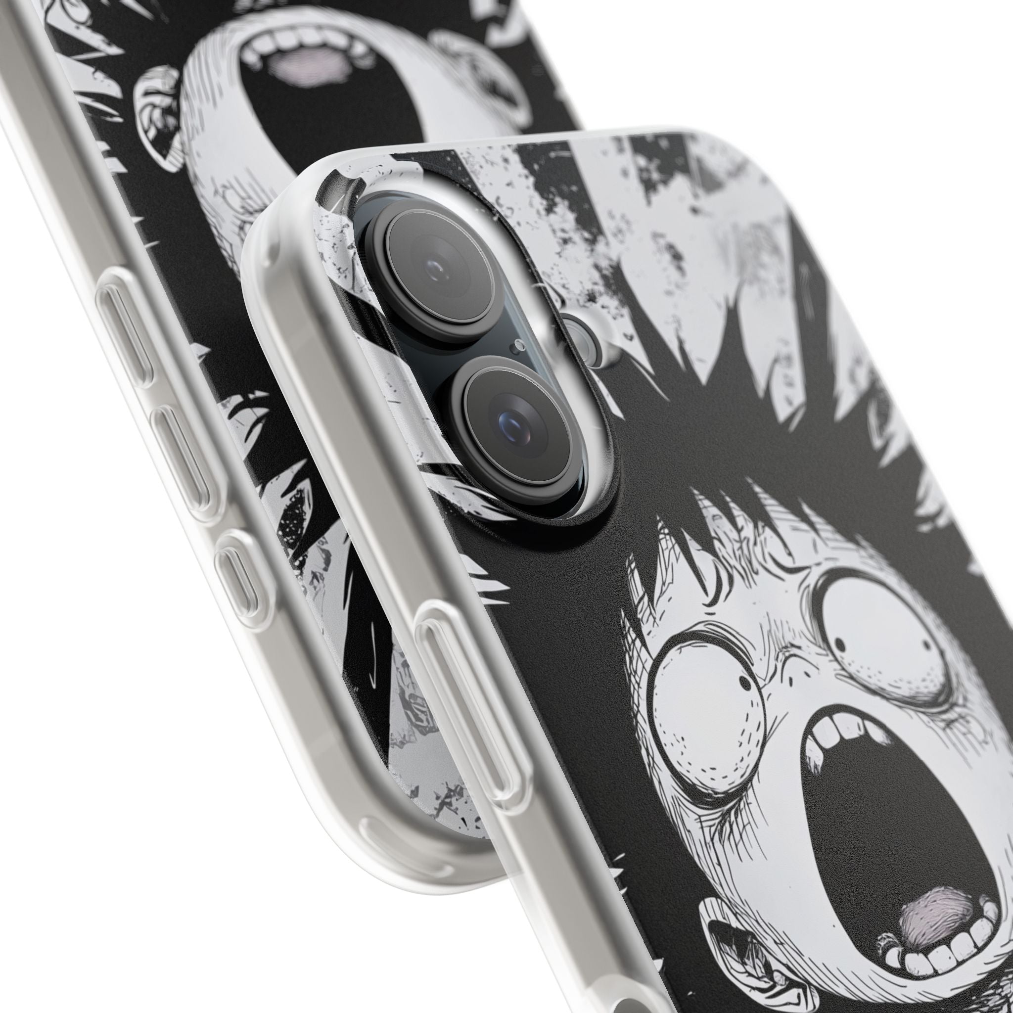 Screaming Stripes iPhone 16 Case - Soft