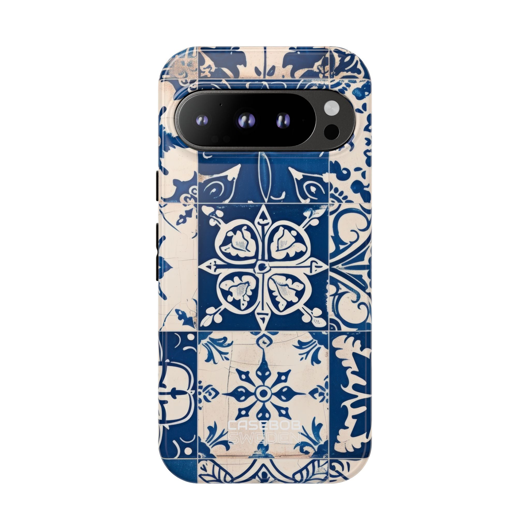 Ornate Blue Tiles Google Pixel 9 - Tough