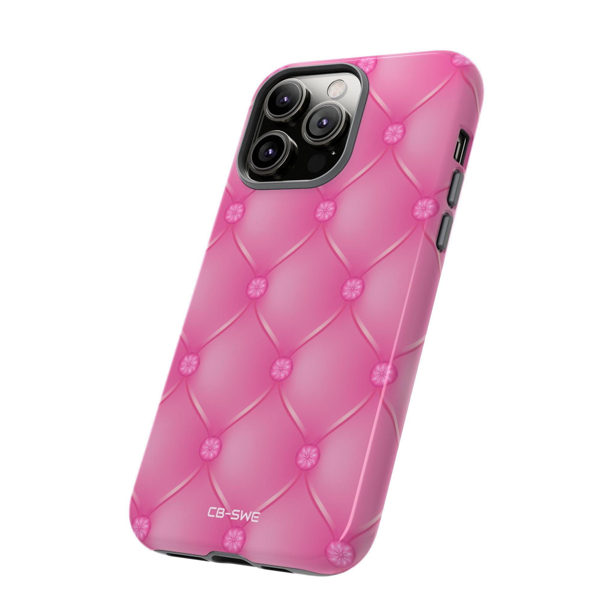 Quilted Pink Elegance - iPhone Case
